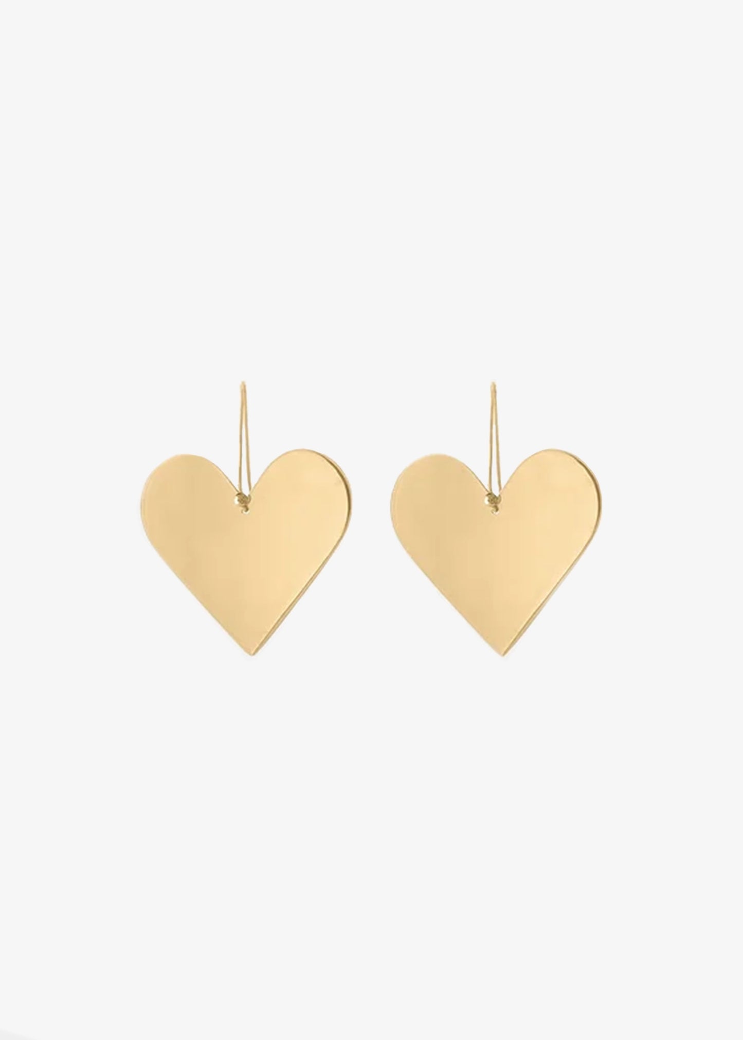 Asia Ingalls Heart Earrings Brass
