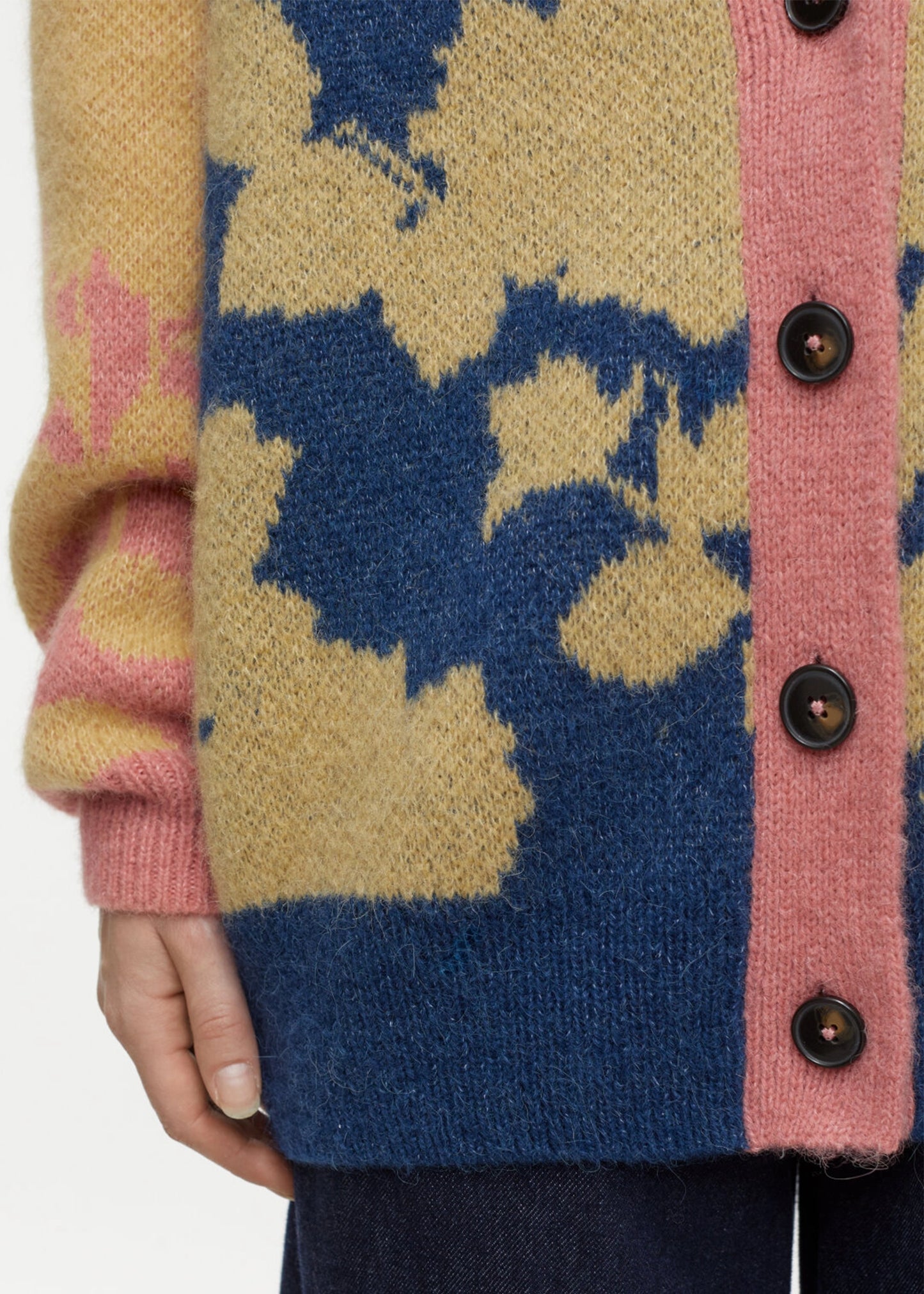 Closed-jacquard-v-neck-cardigan