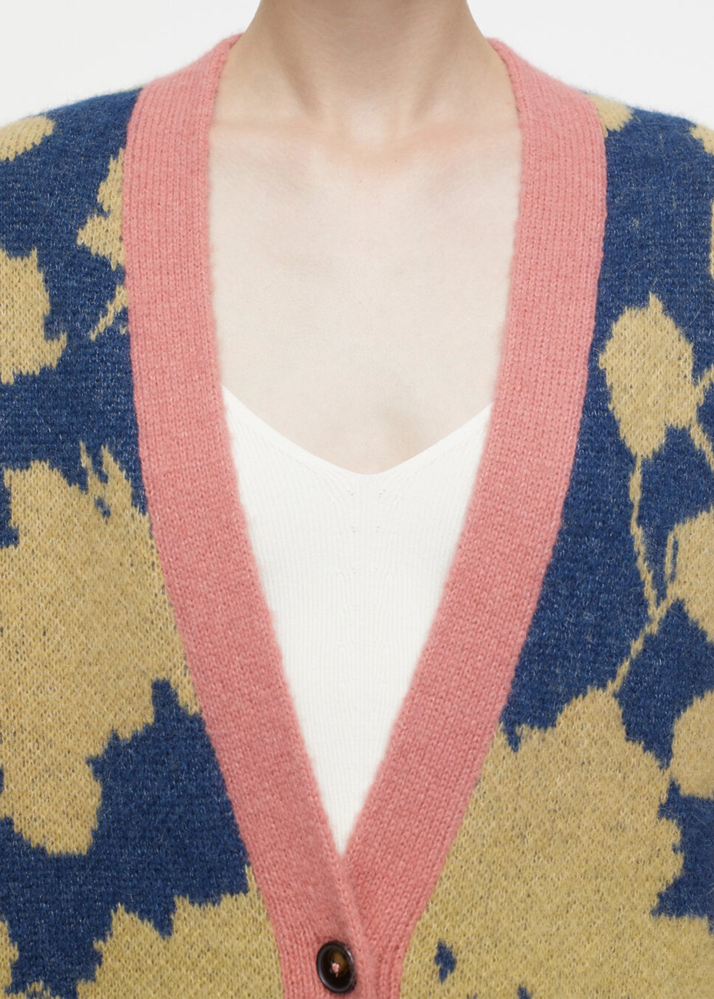 Closed-jacquard-v-neck-cardigan