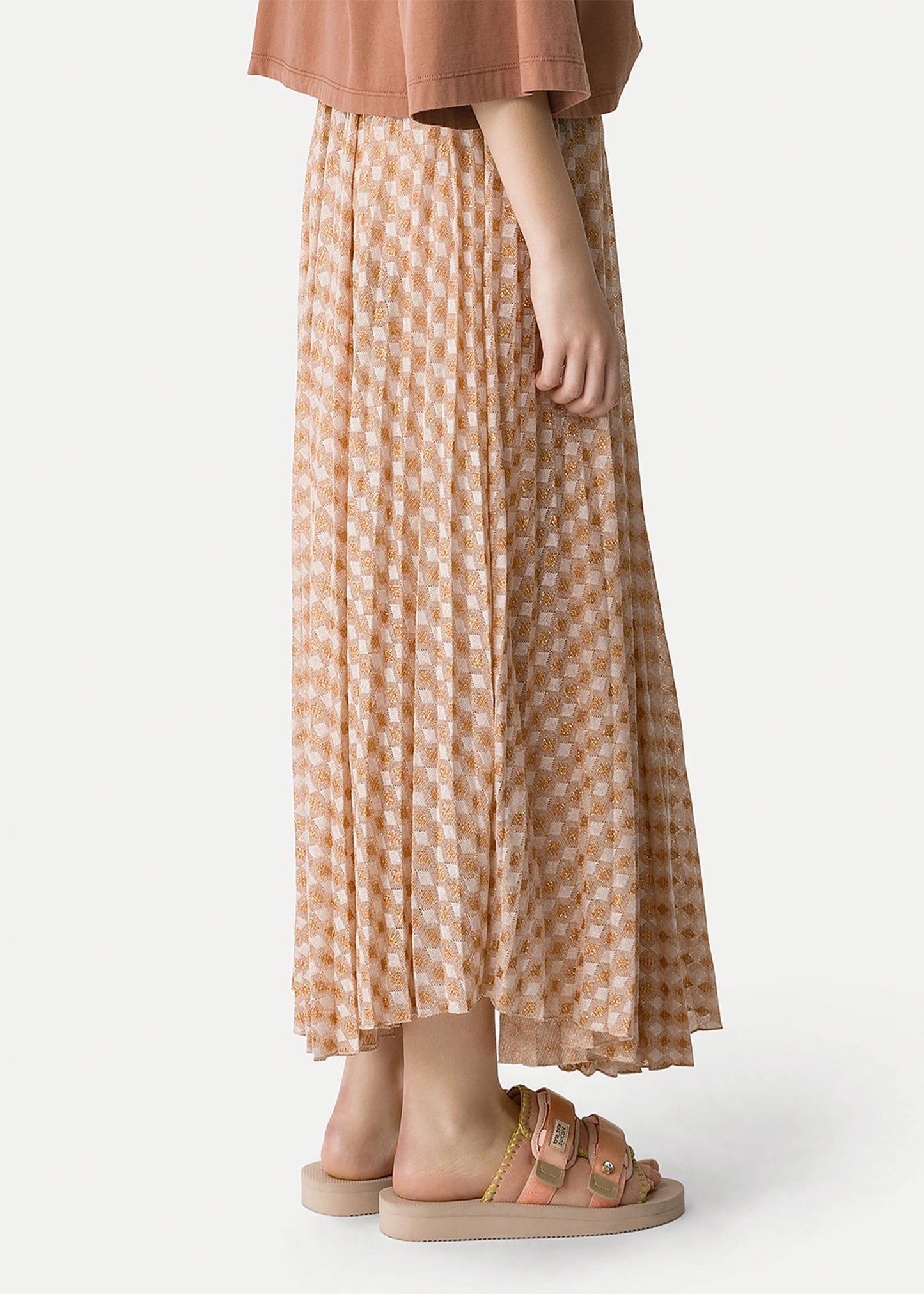 Forte-Forte-pleated-skirt-diamond-jersey