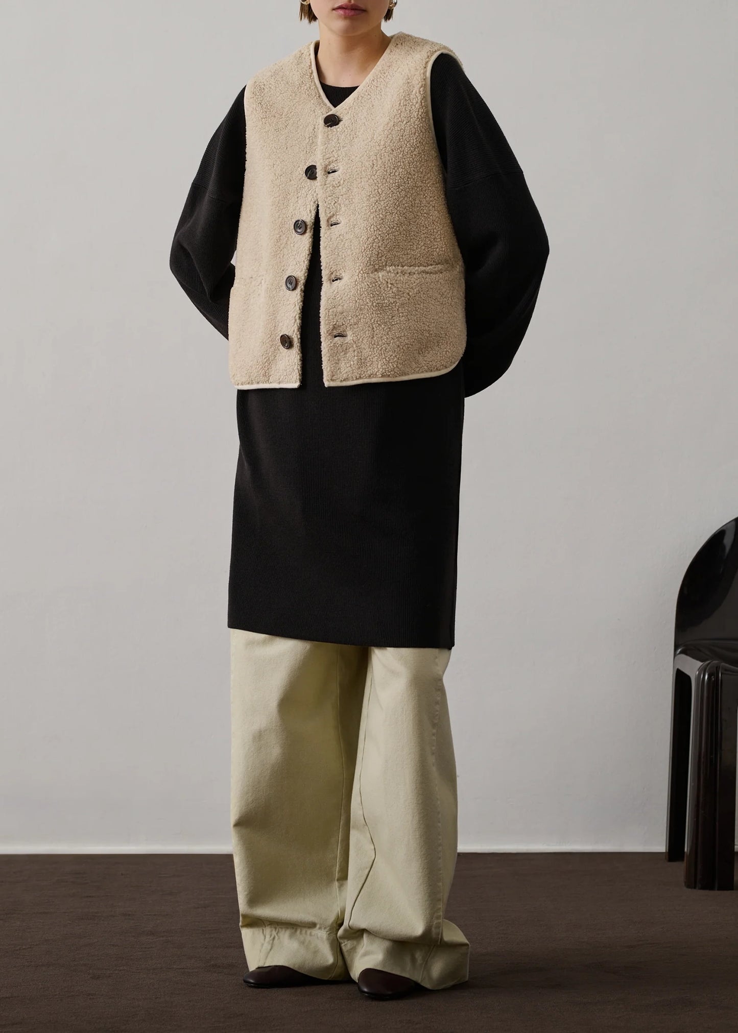 Soeur-Fusil-Jacket-Sleeveless-faux-fur-cardigan