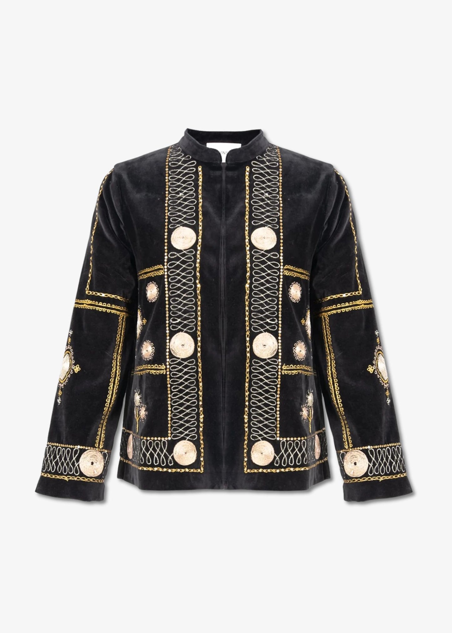 V-de-vinster-COTI-black-embroidered-jacket