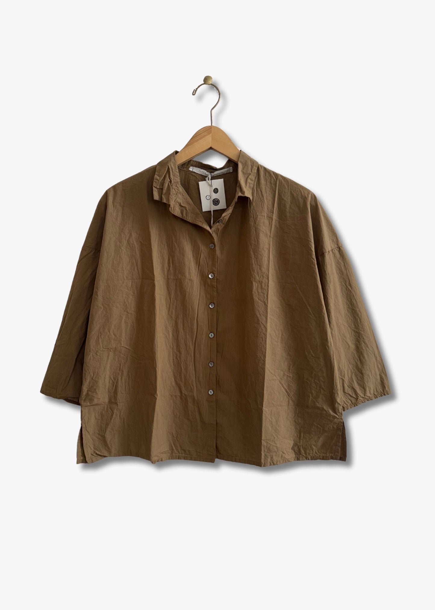 Album-di-famiglia-short-collar-shirt-gold
