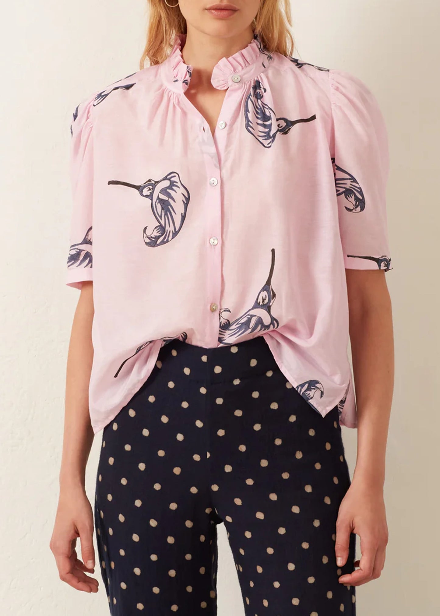 Alix-of-Bohemia-Winn Pink-Calla-Lily-Shirt