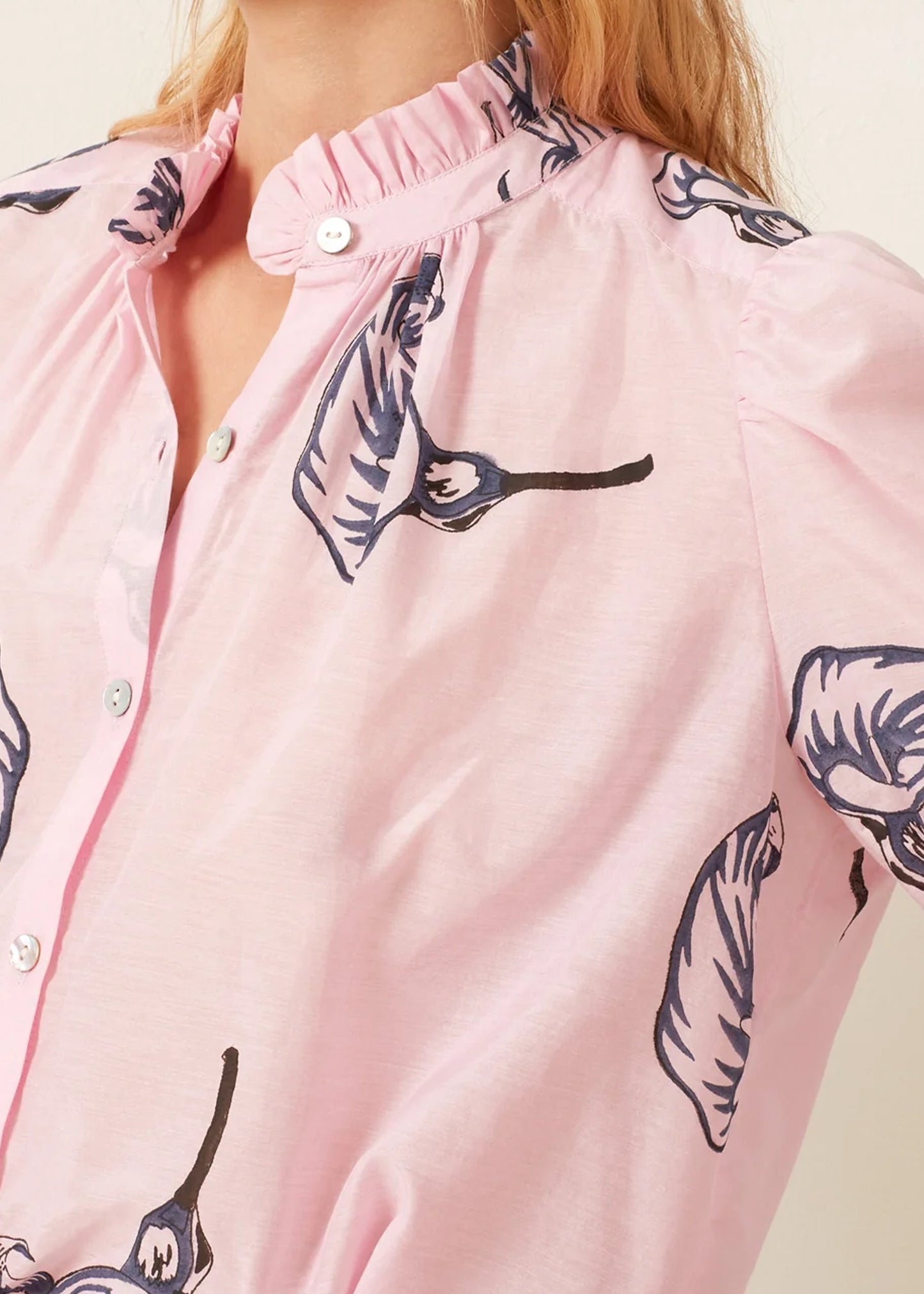 Alix-of-Bohemia-Winn Pink-Calla-Lily-Shirt