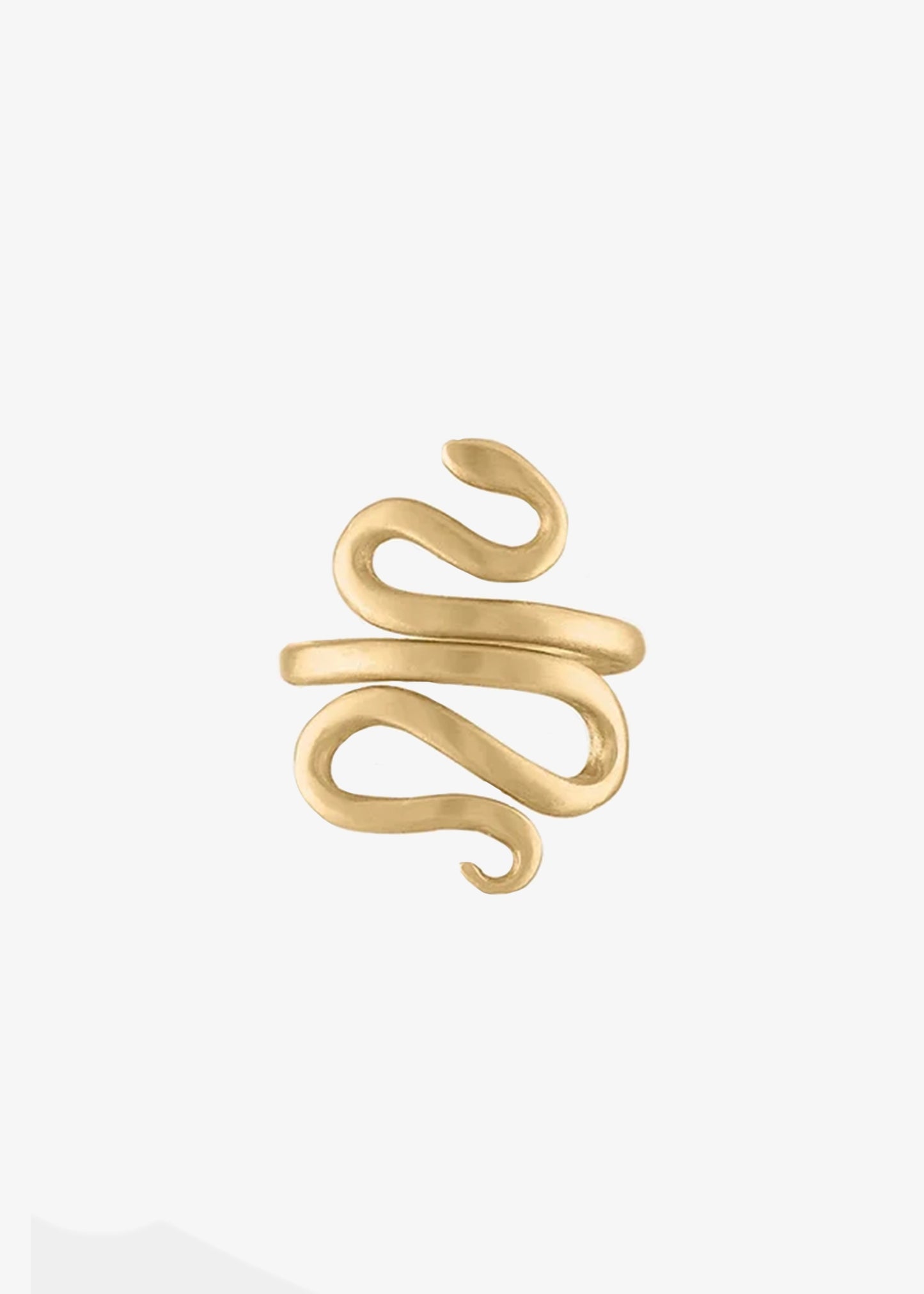 Asia Ingalls Gold Snake Ring 10K
