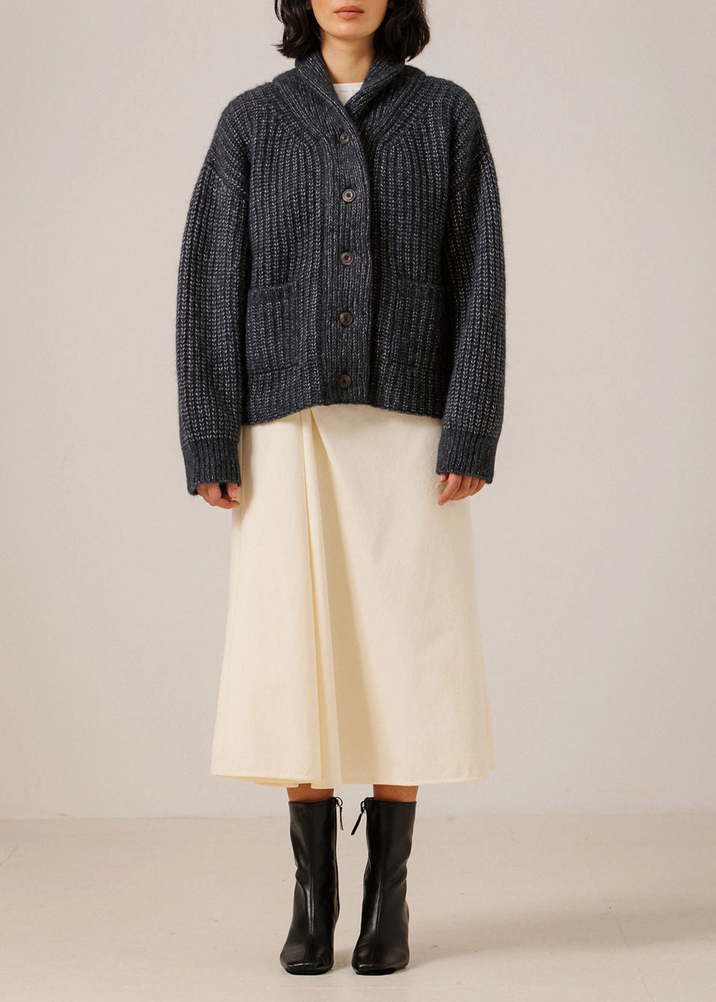 BARE Knitwear Shawl Cardigan