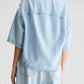 Bellerose-Pool-cropped-denim-Shirt