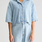 Bellerose-Pool-cropped-denim-Shirt