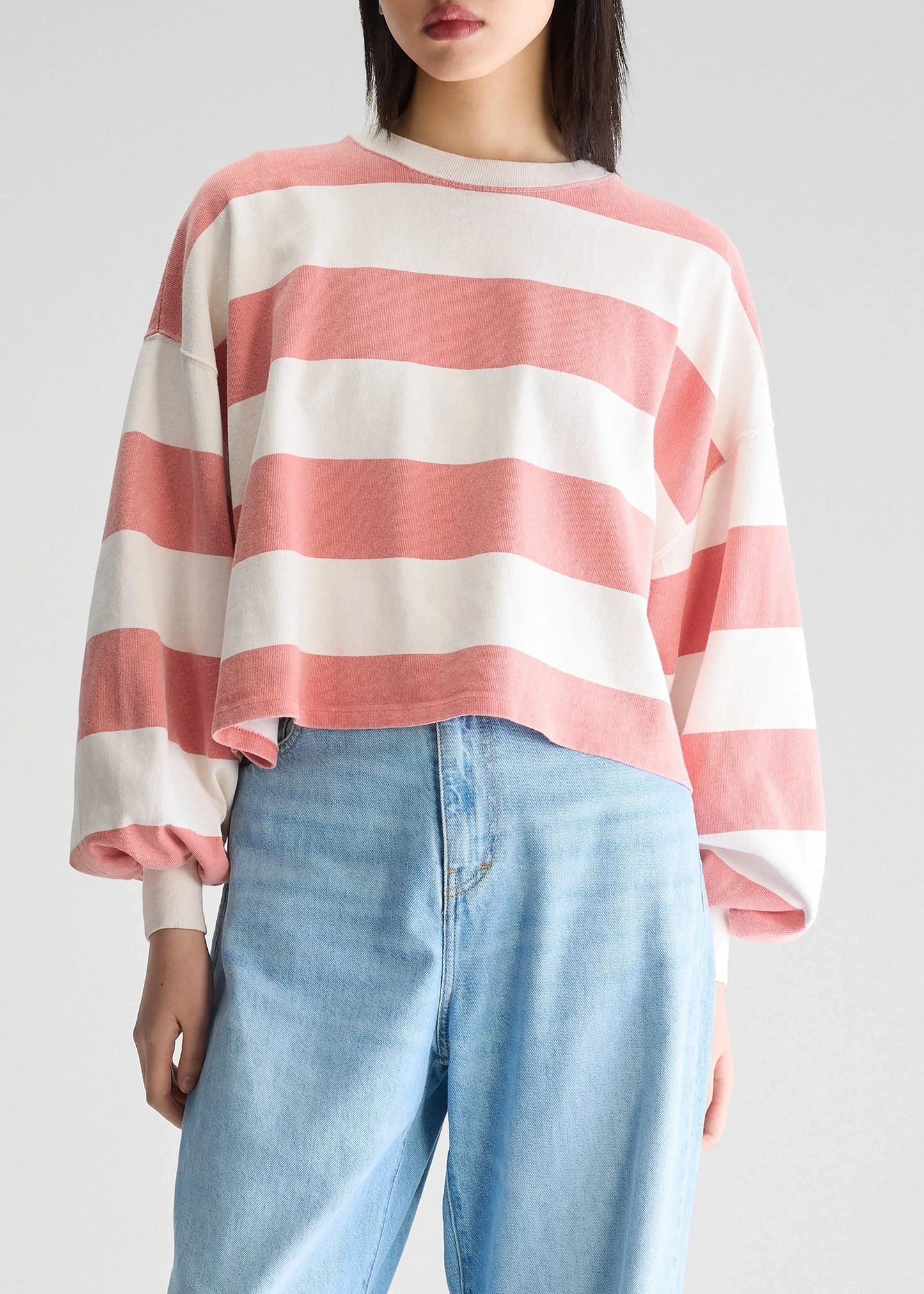 Bellerose-Red-stripe-long-sleeved-franco-Shirt