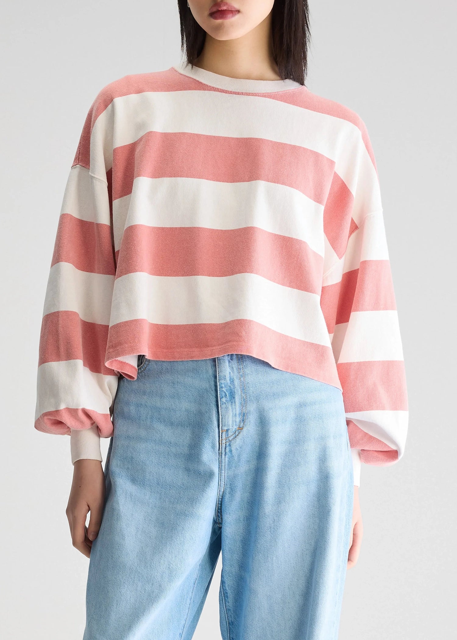 Bellerose-Red-stripe-long-sleeved-franco-Shirt