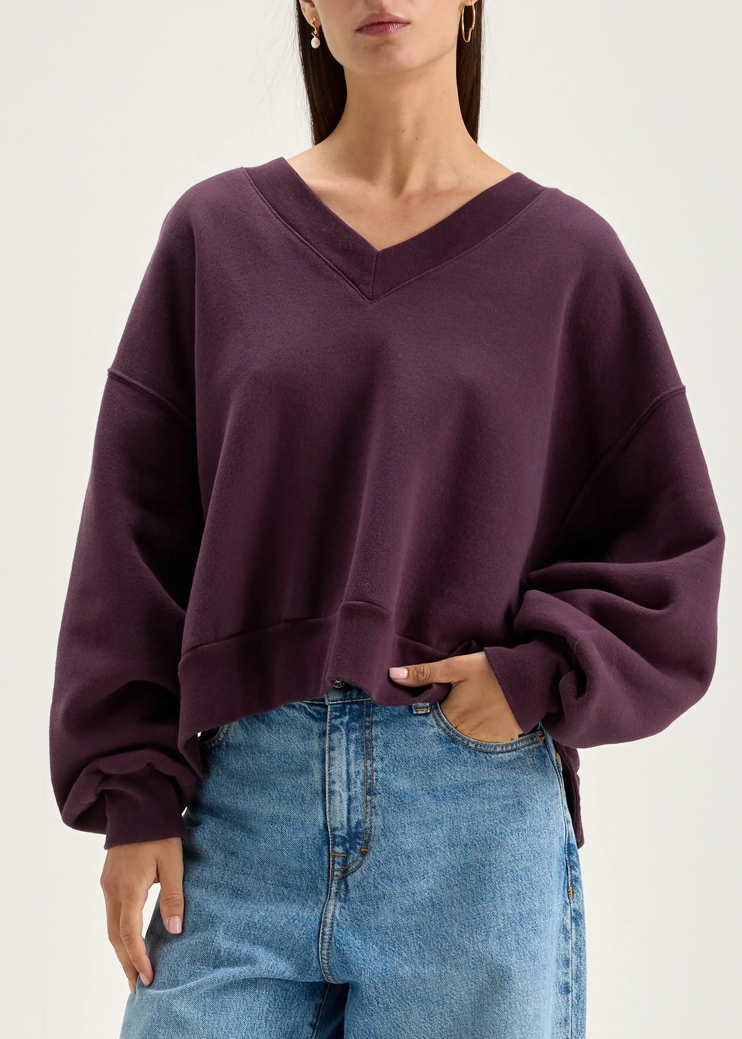 Bellerose-VAROLA-V-NECK-SWEATSHIRT