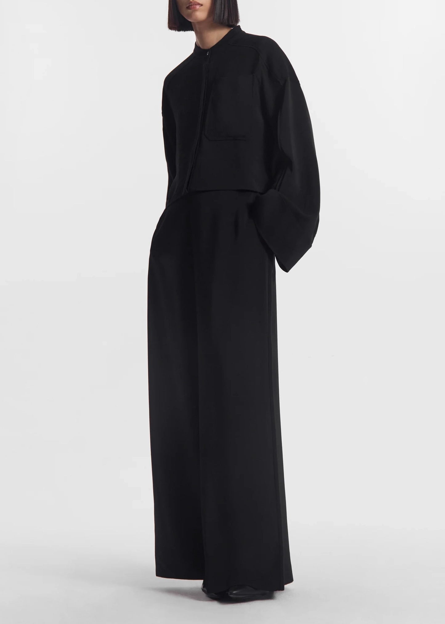 CO-Collections-Bell-Sleeve-Blouse-Crepe-Black