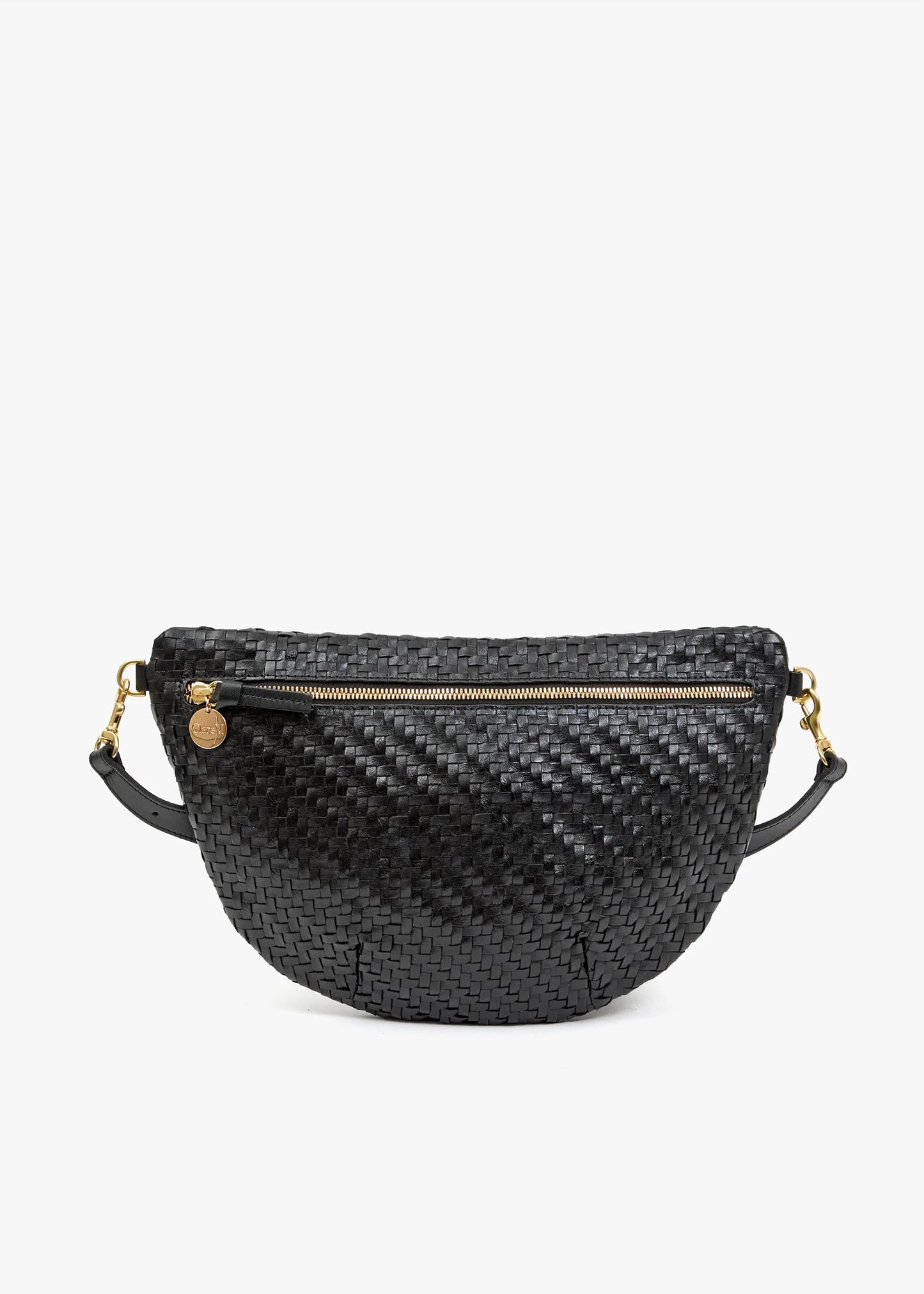 Clare-V-Grande-Fanny-Black-Woven-Zig-Zag