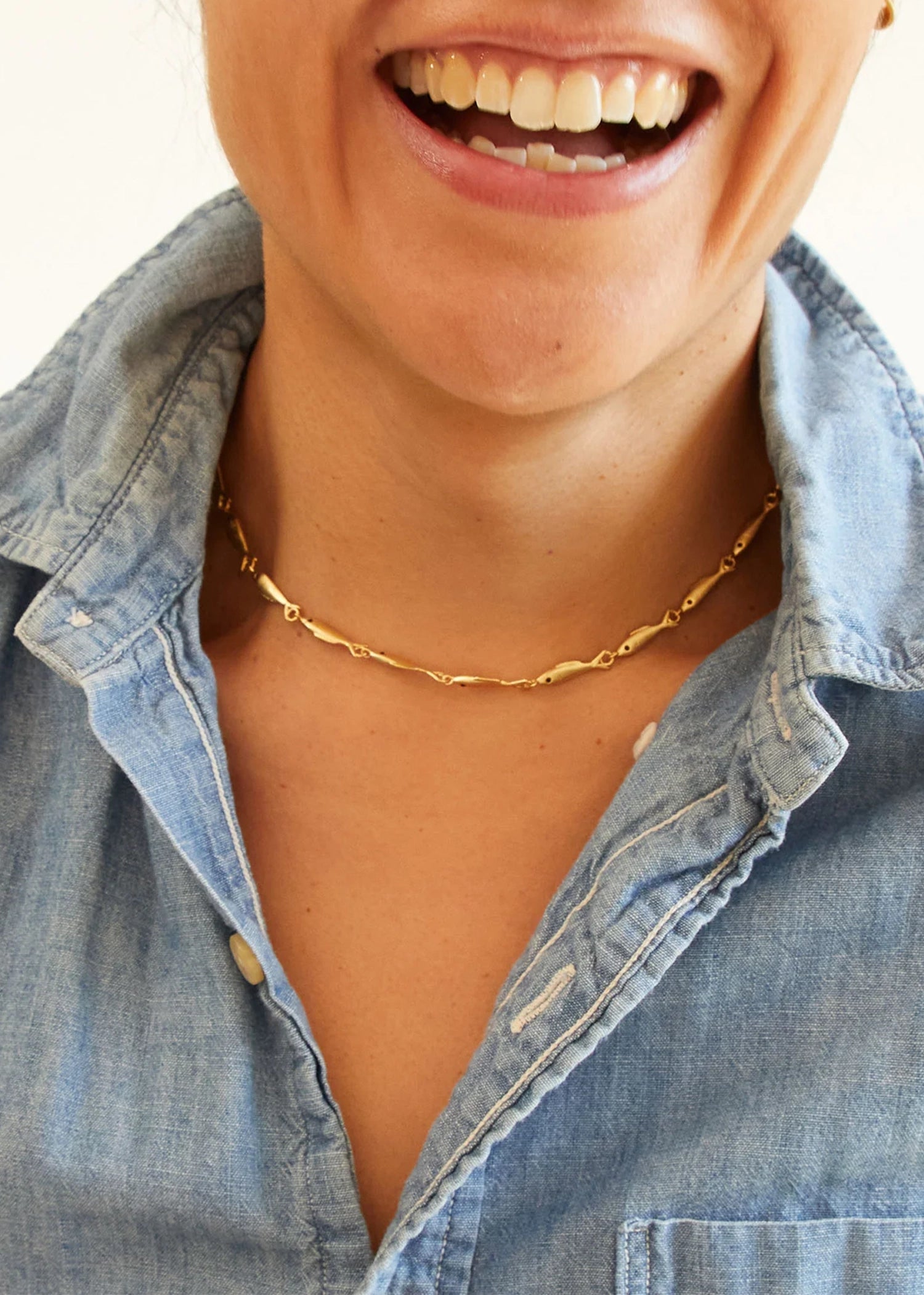 Clare-V-Sardine-Chain-Necklace