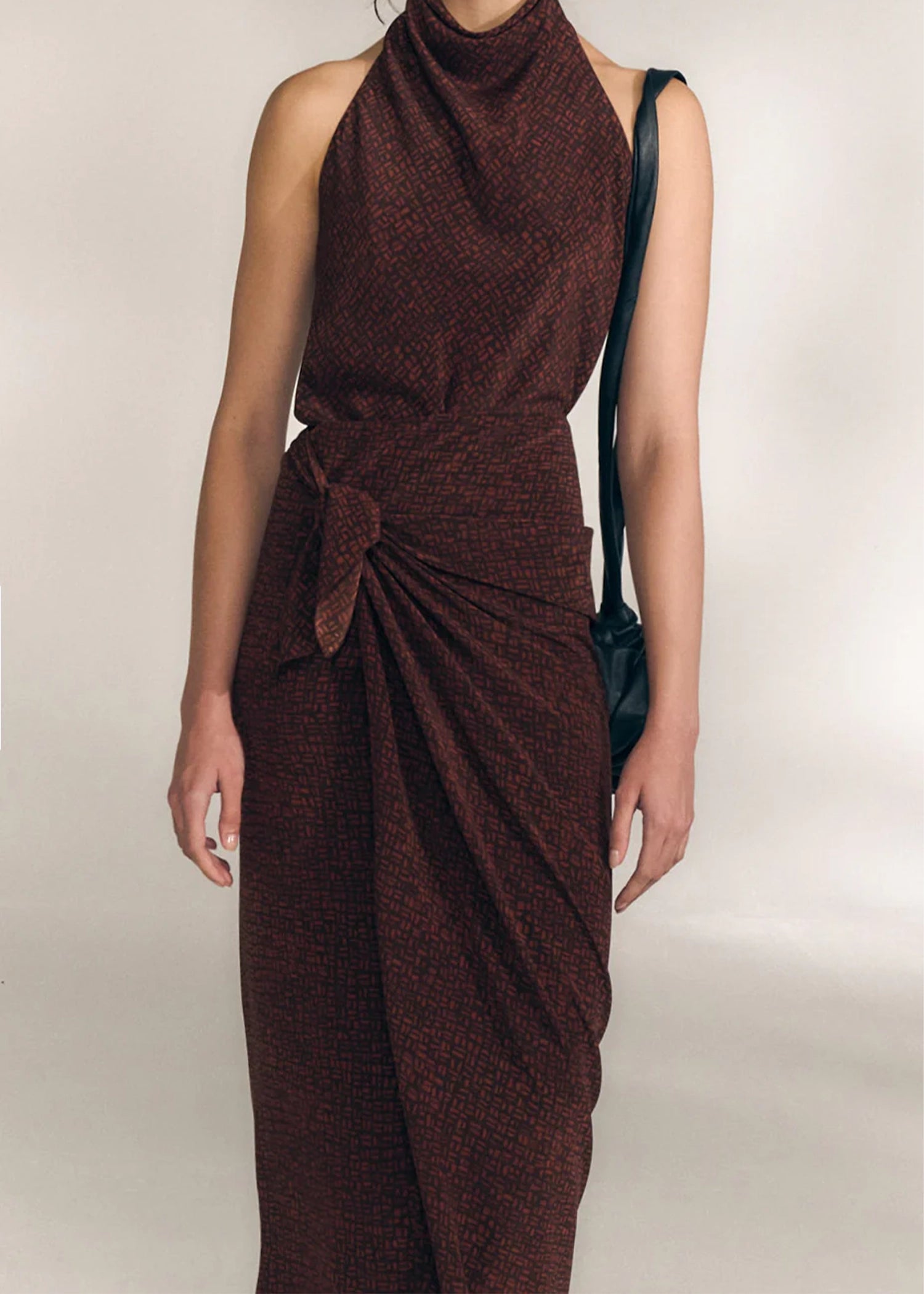 Cortana-Corallo-astra-print-silk-dress