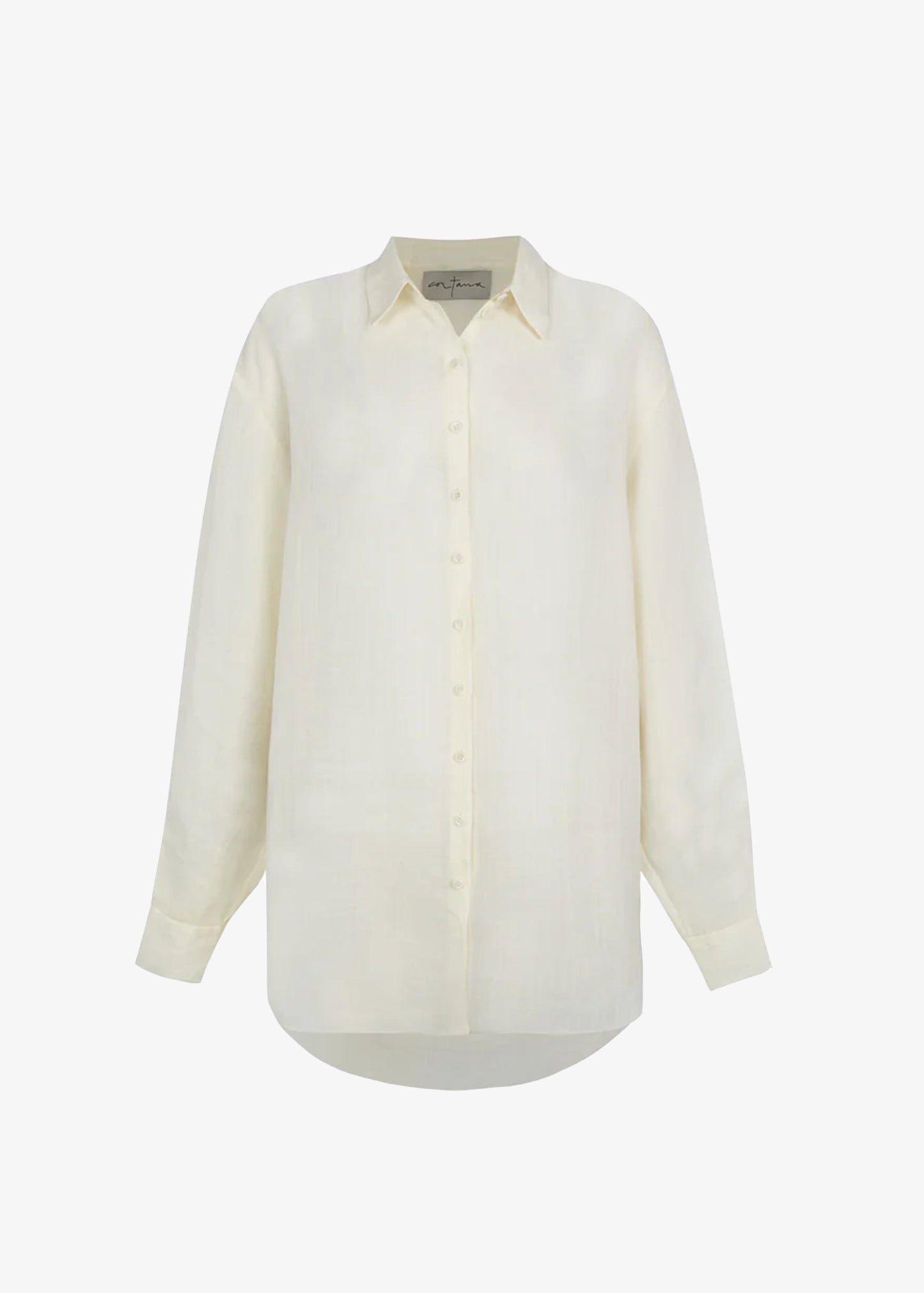 Cortana-Dennis-ivory-oversized-ramie-shirt
