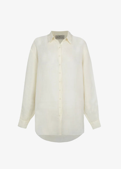 Cortana-Dennis-ivory-oversized-ramie-shirt