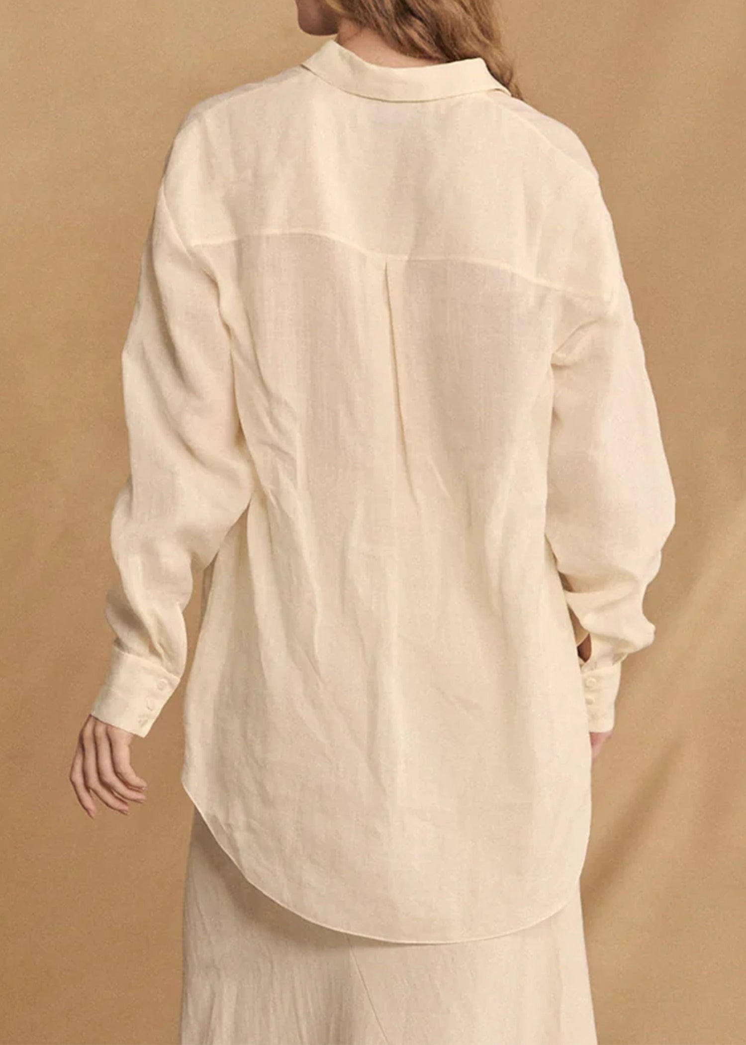 Cortana-Dennis-ivory-oversized-ramie-shirt