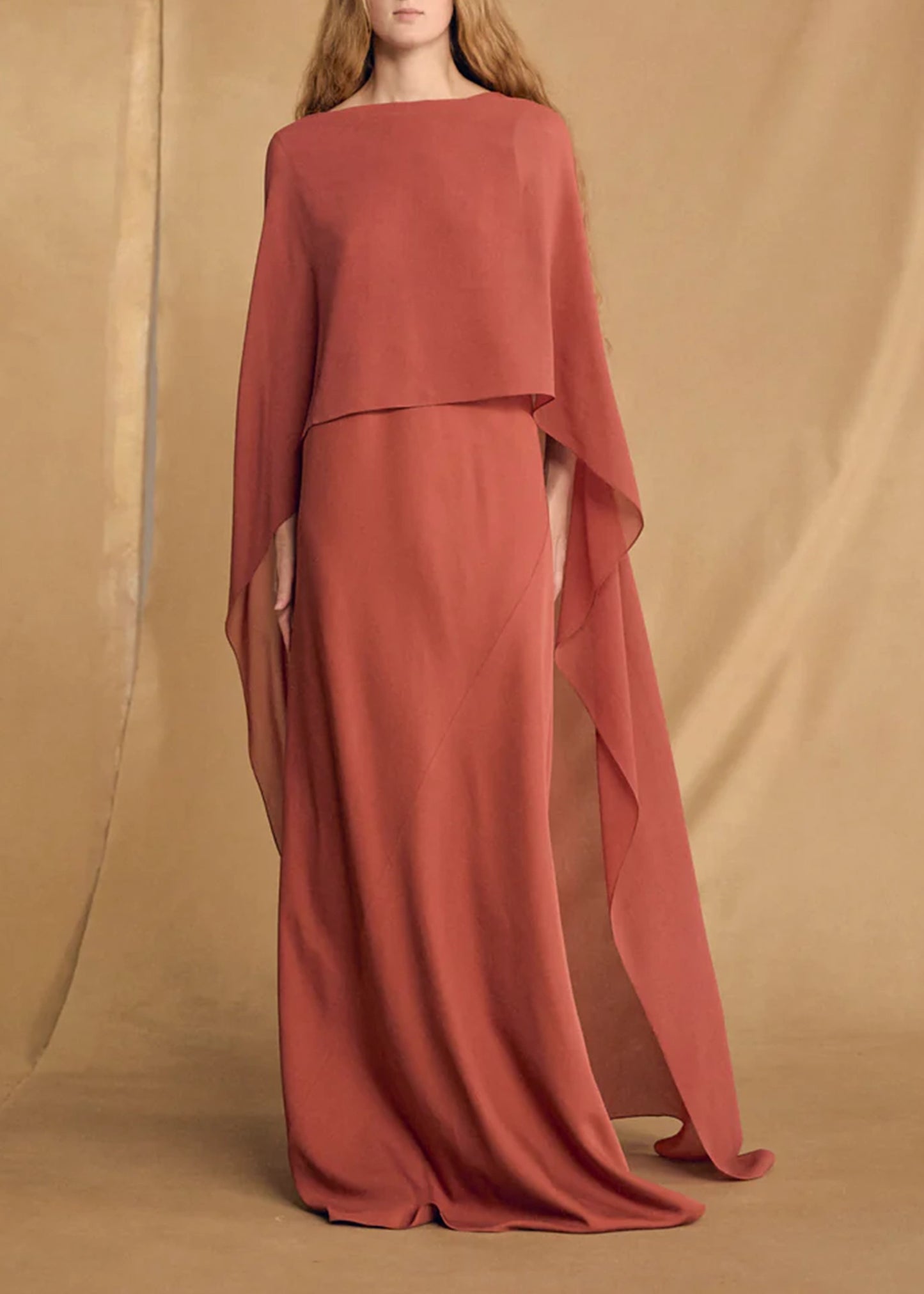 Cortana-Luana-Carmine-red-silk-dress