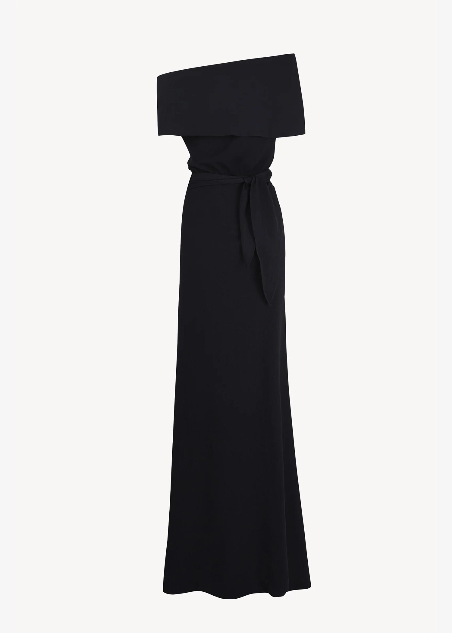 Cortana-Onara-pure-navy-stretch-silk-long-dress