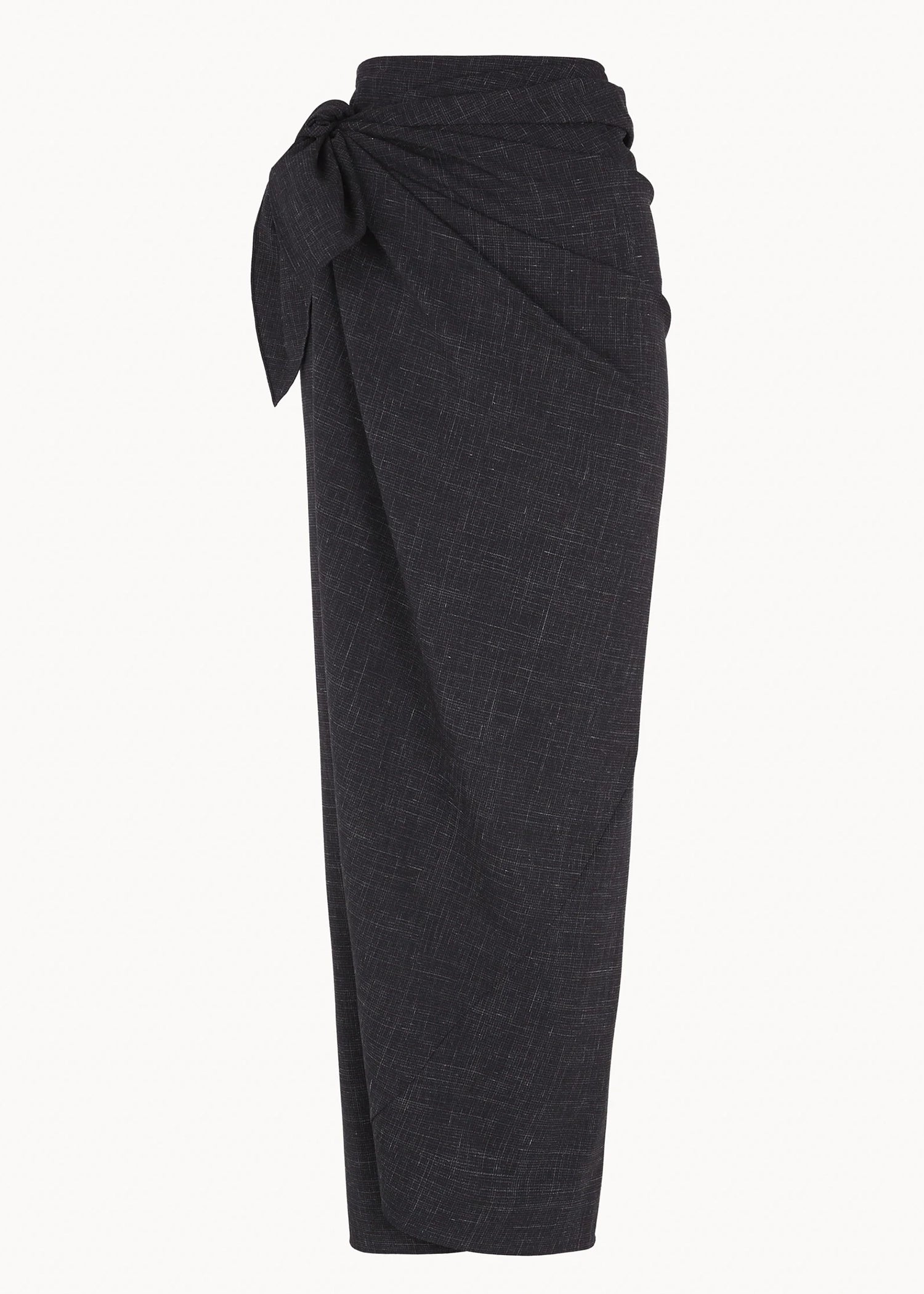 Cortana-Tiempo-black-virgin-wool-silk-skirt