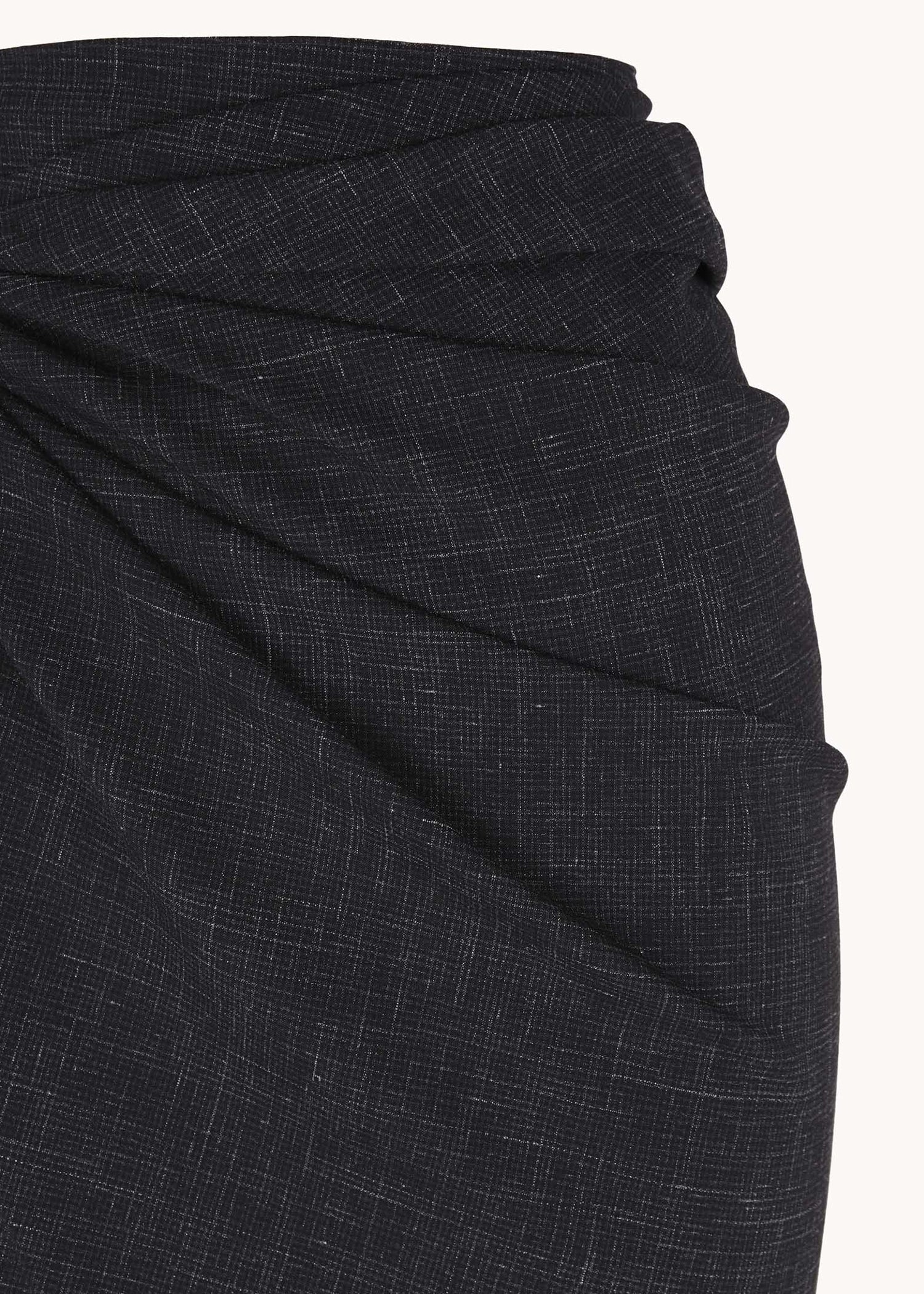 Cortana-Tiempo-black-virgin-wool-silk-skirt