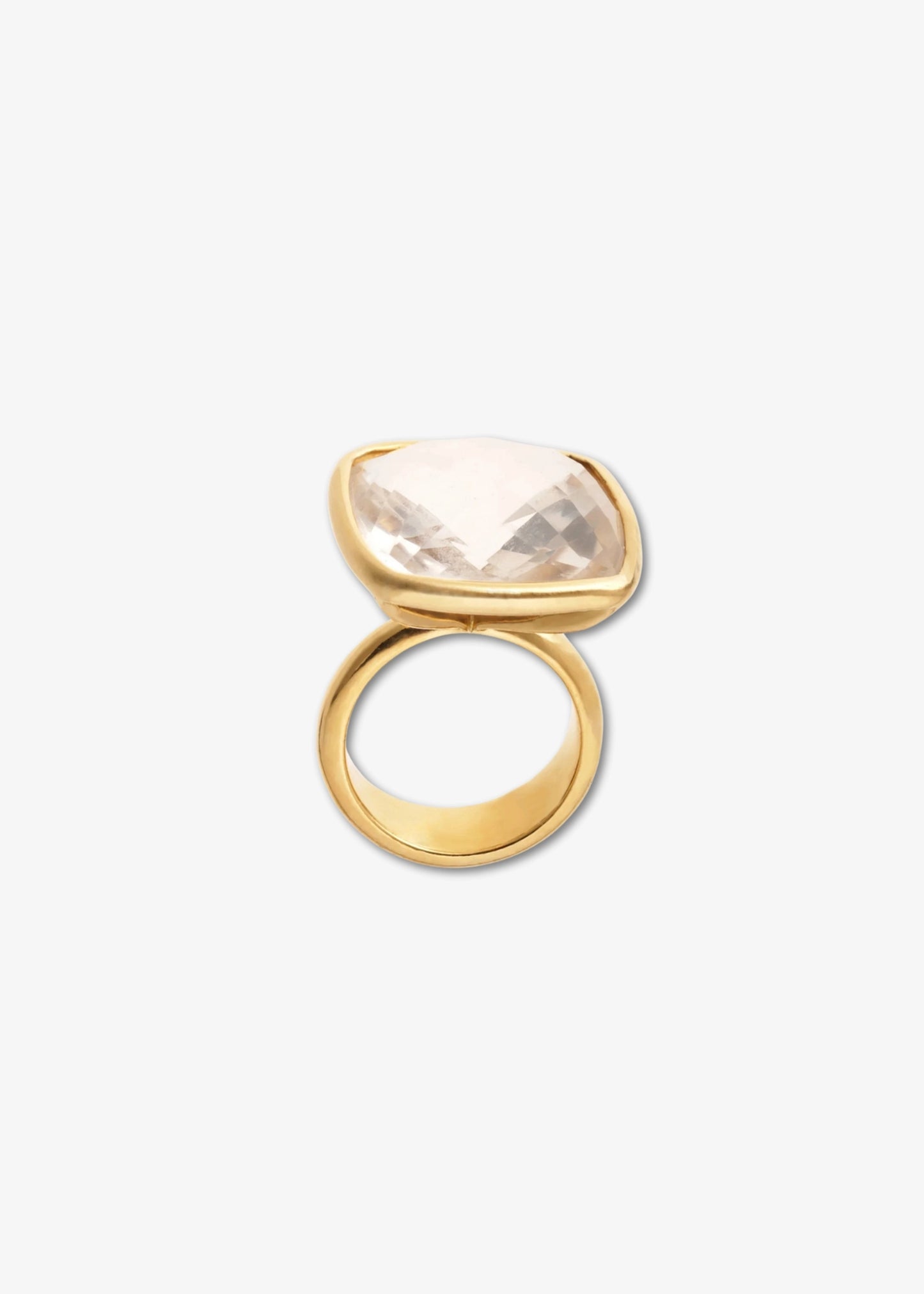 Dale Novick White Topaz Ring in 18k yellow gold