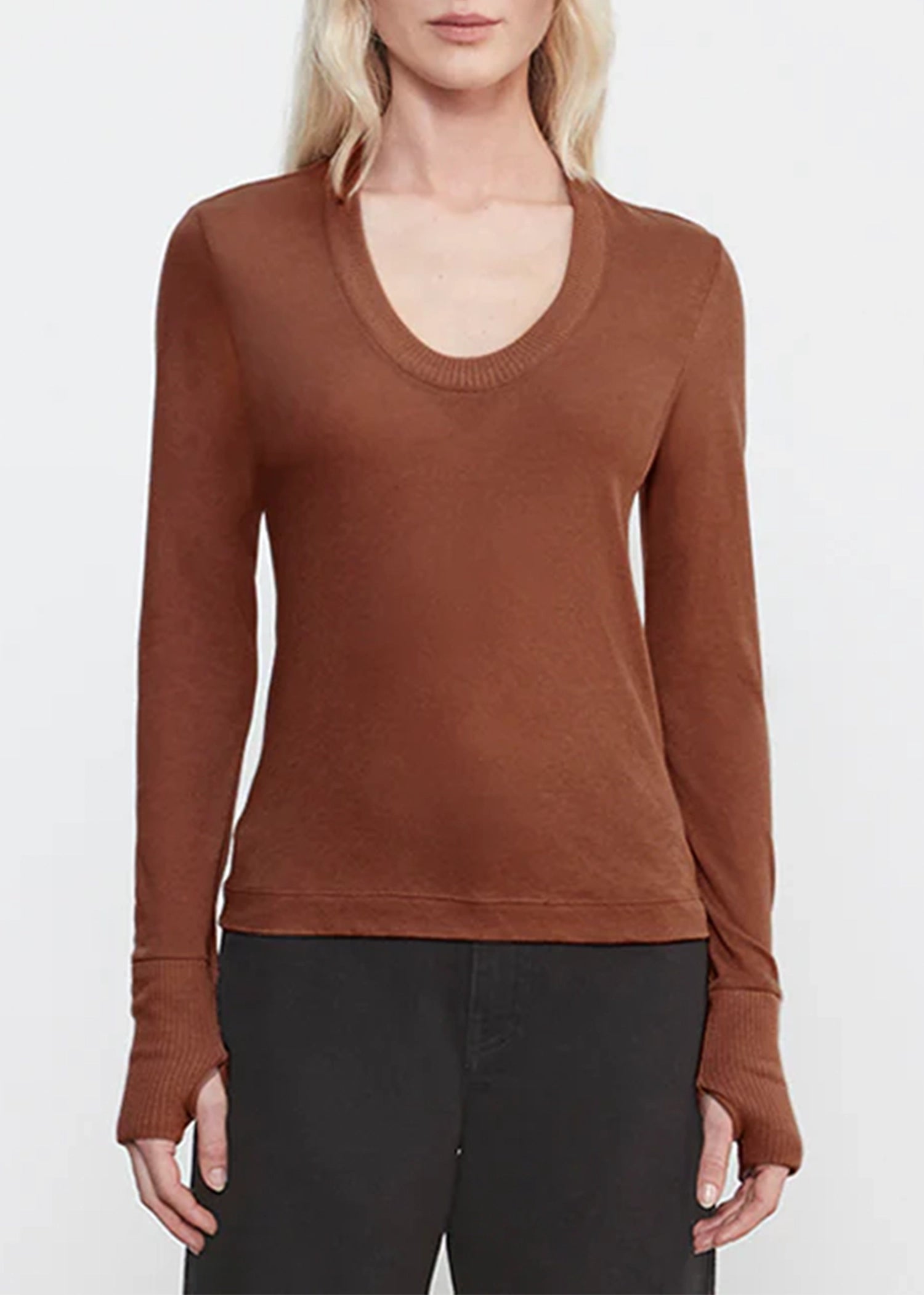 Enza-Costa-Easy-Cuffed-U-Nutmeg