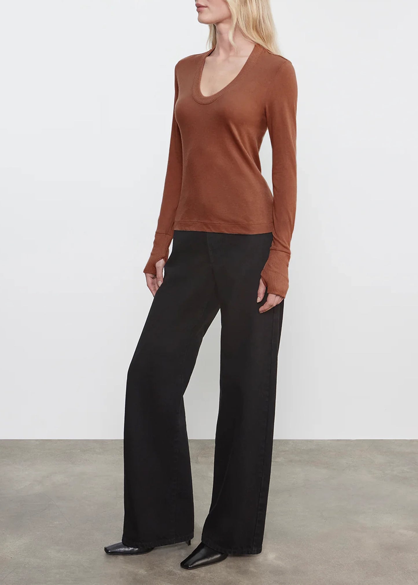 Enza-Costa-Easy-Cuffed-U-Nutmeg