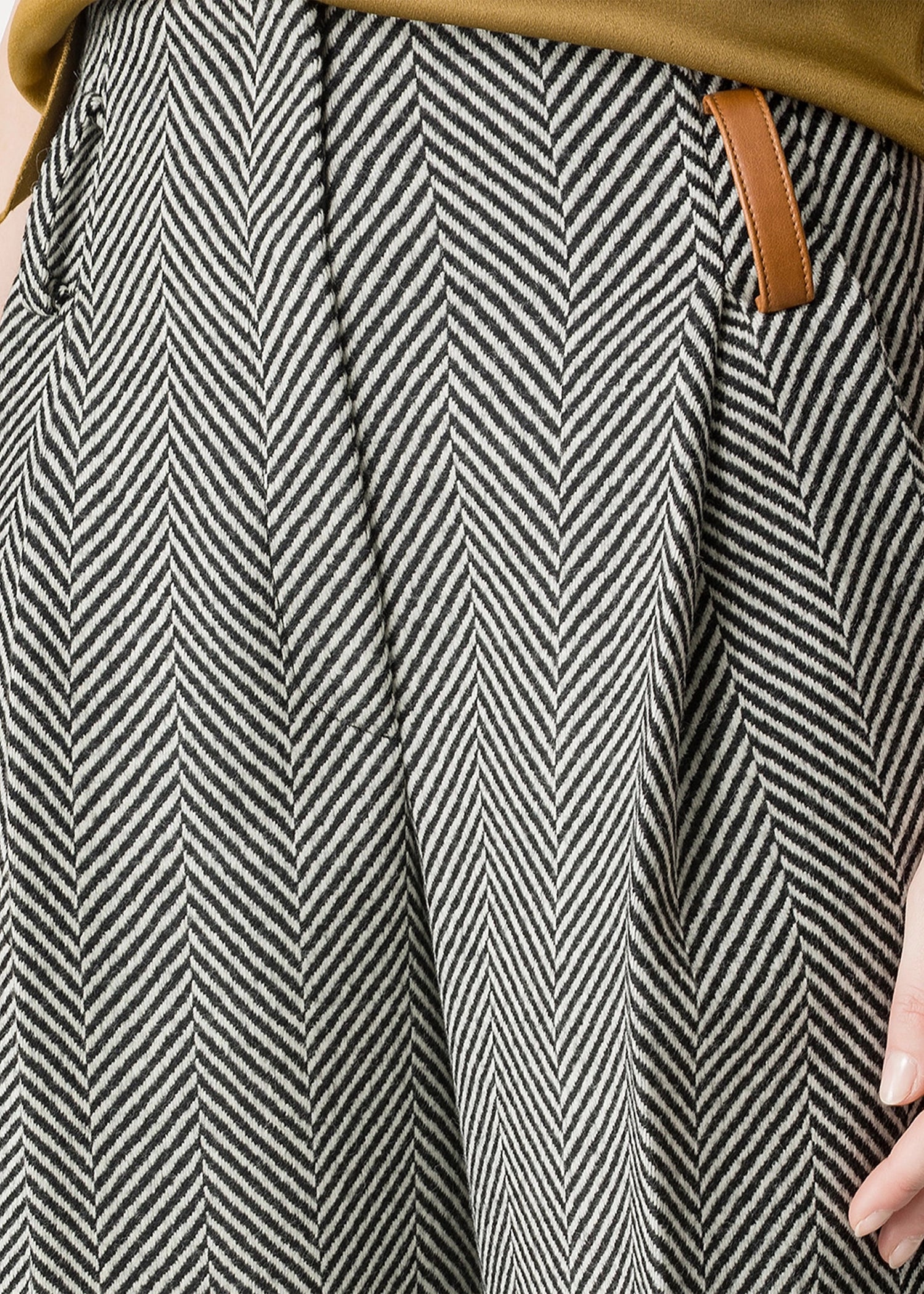 Forte-Forte-high–rise-trousers-wool-chevron-patterning