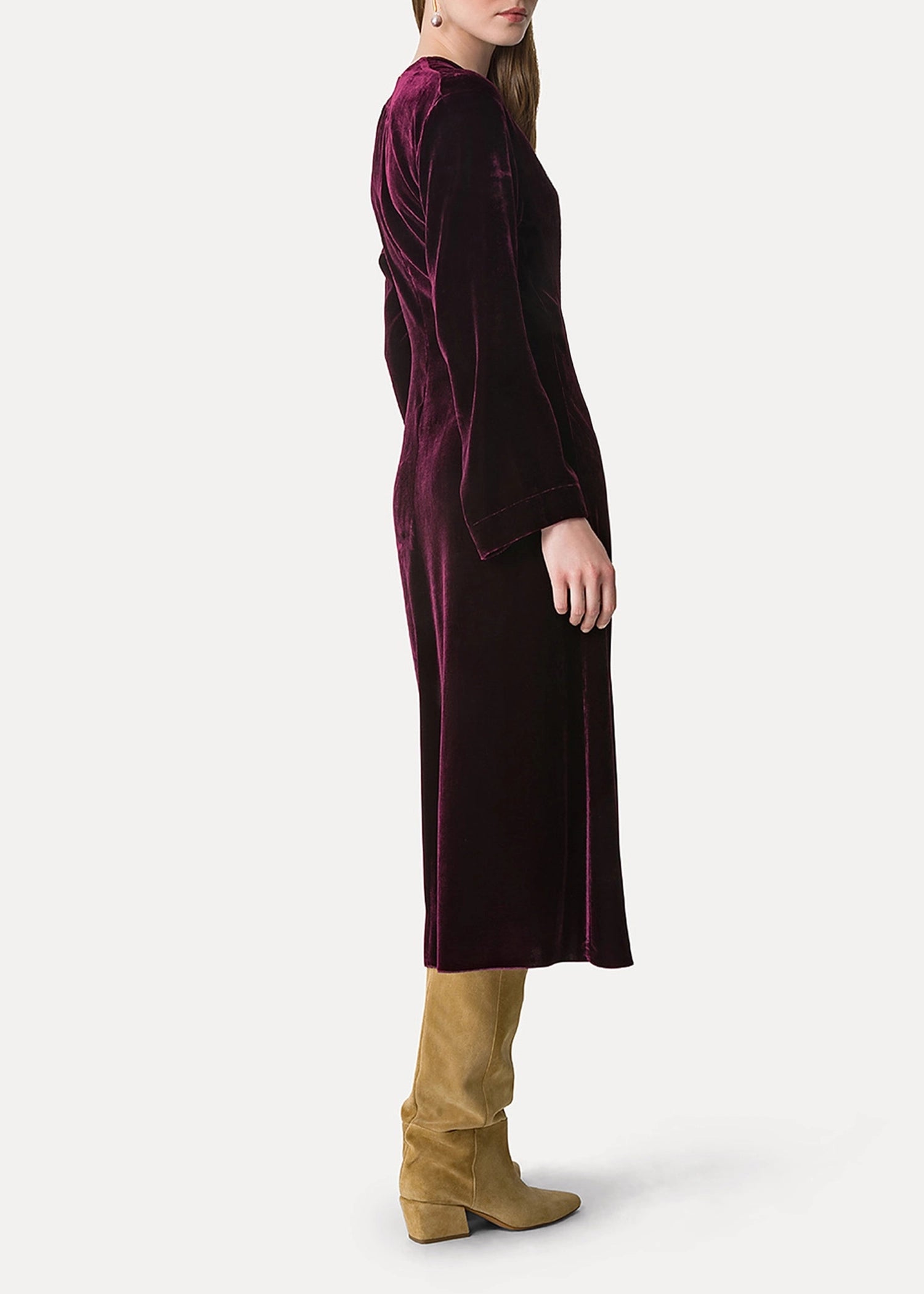 Forte-Forte-midi-wrap-dress-plain-velvet
