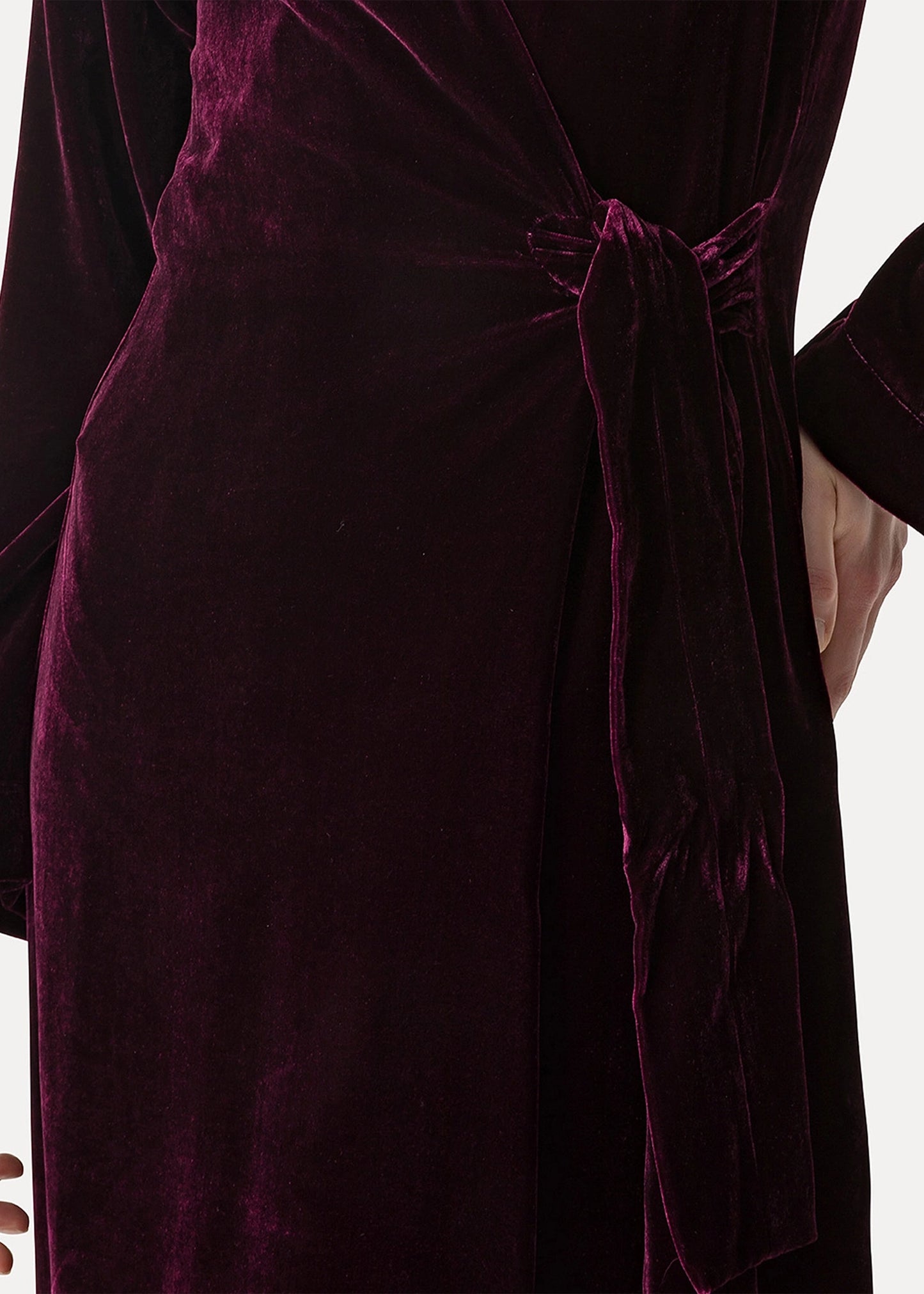 Forte-Forte-midi-wrap-dress-plain-velvet
