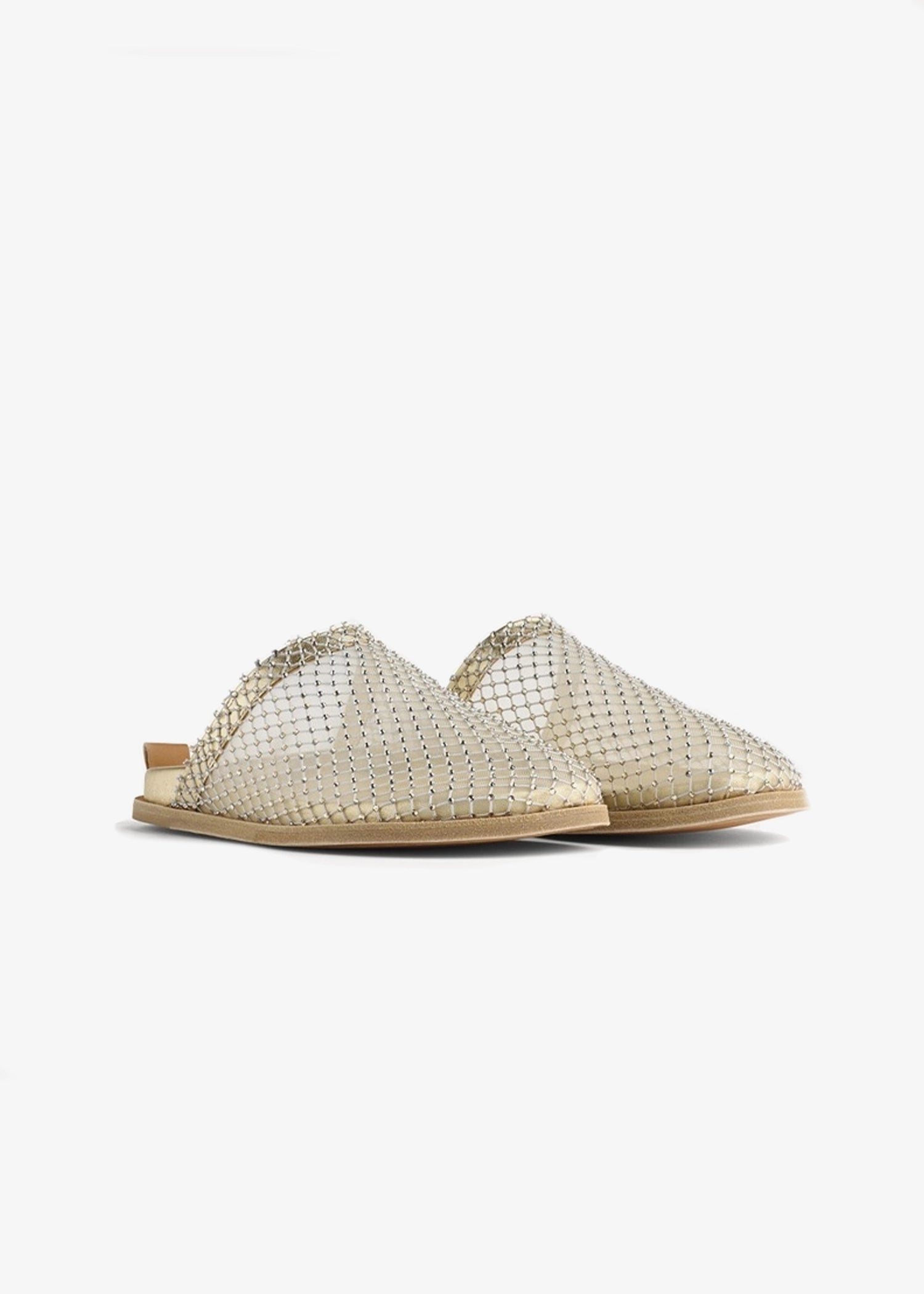 Forte_forte-Mesh-backless-slipper-diamante-detailing-stone