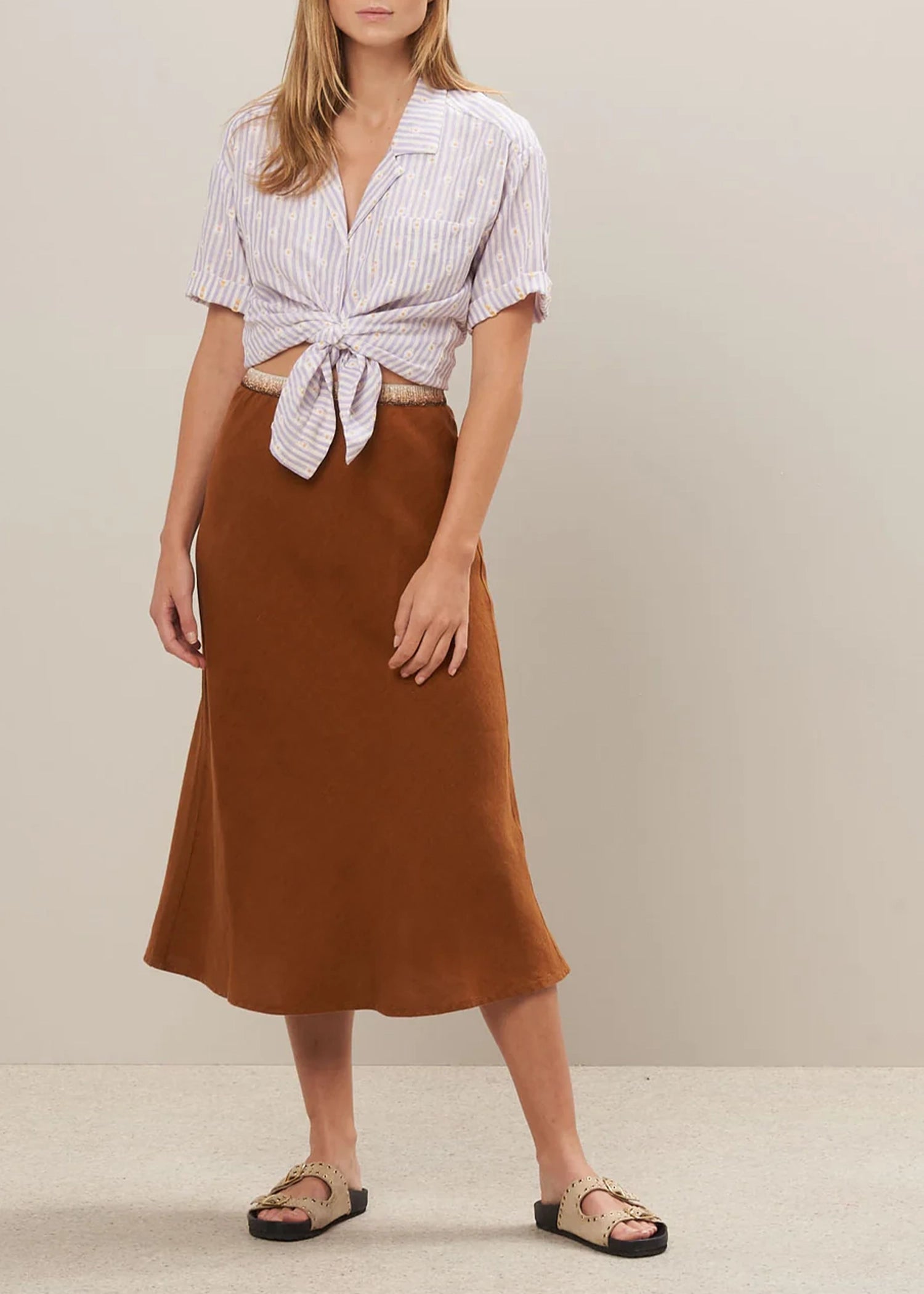 Hartford-Jima-Skirt-Pecan