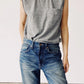 Hey Gang Muscle Tee P.E. Grey Sleeves T-Shirt