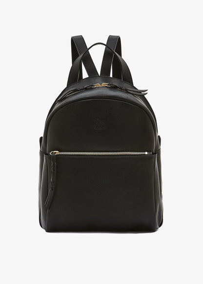 Il-Bisonte-Lungarno-Womens-backpack-black-leather