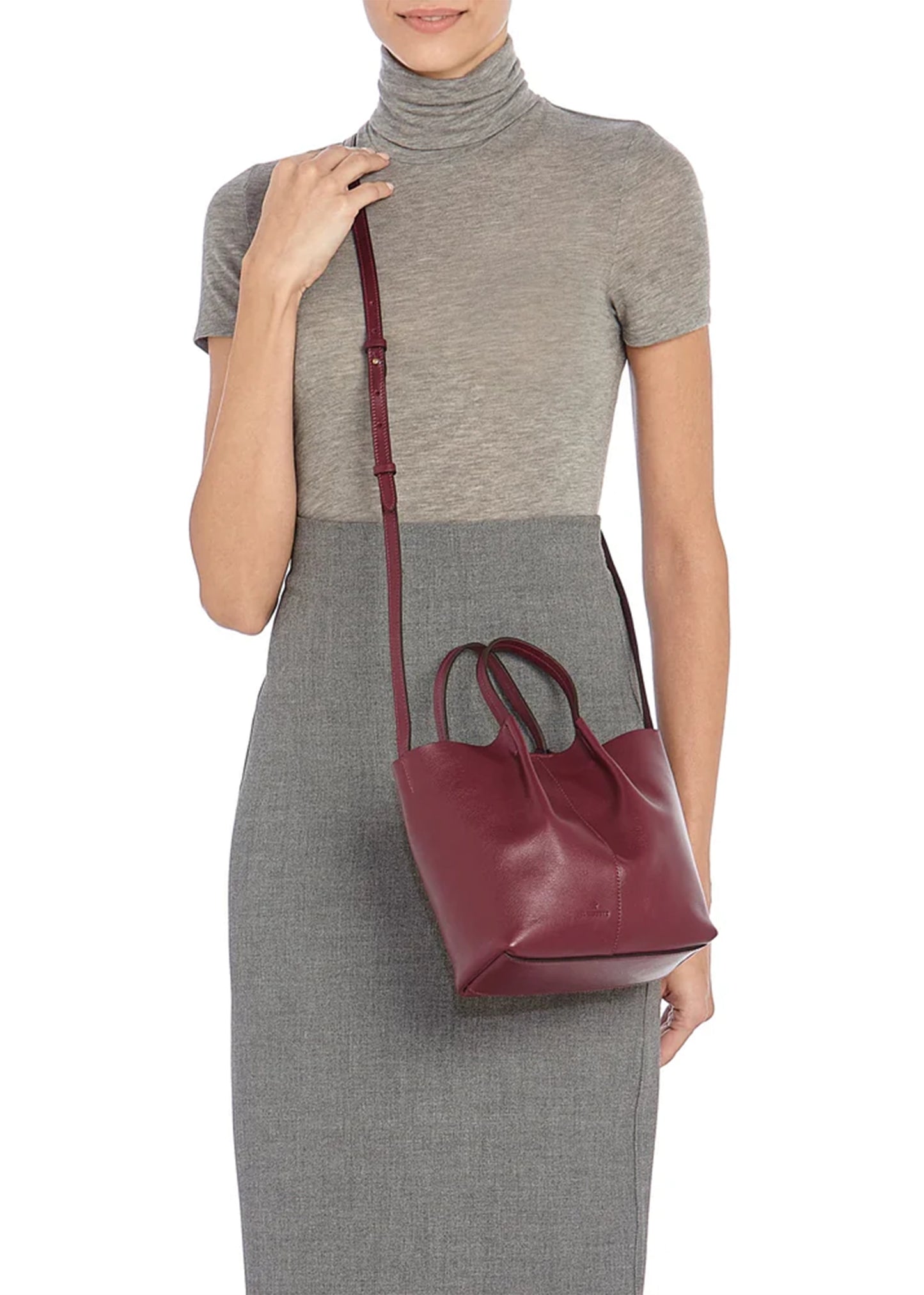 Il-Bisonte-Nina-Crossbody-Cherry