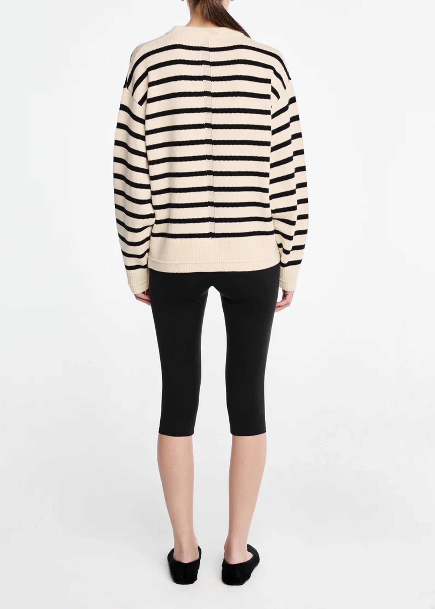 Maria-McManus-Ladder-Stitch-Crew-Ivory-Black-Stripe