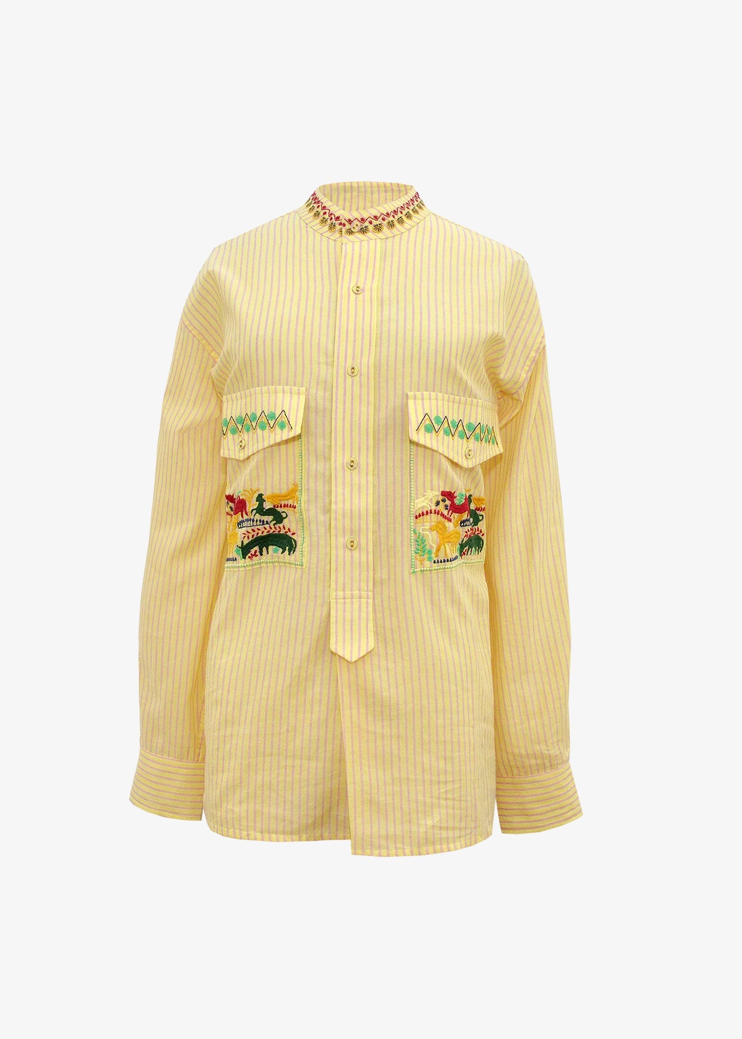 Monoki-EMPOWER-SHIRT-YELLOW STRIPE