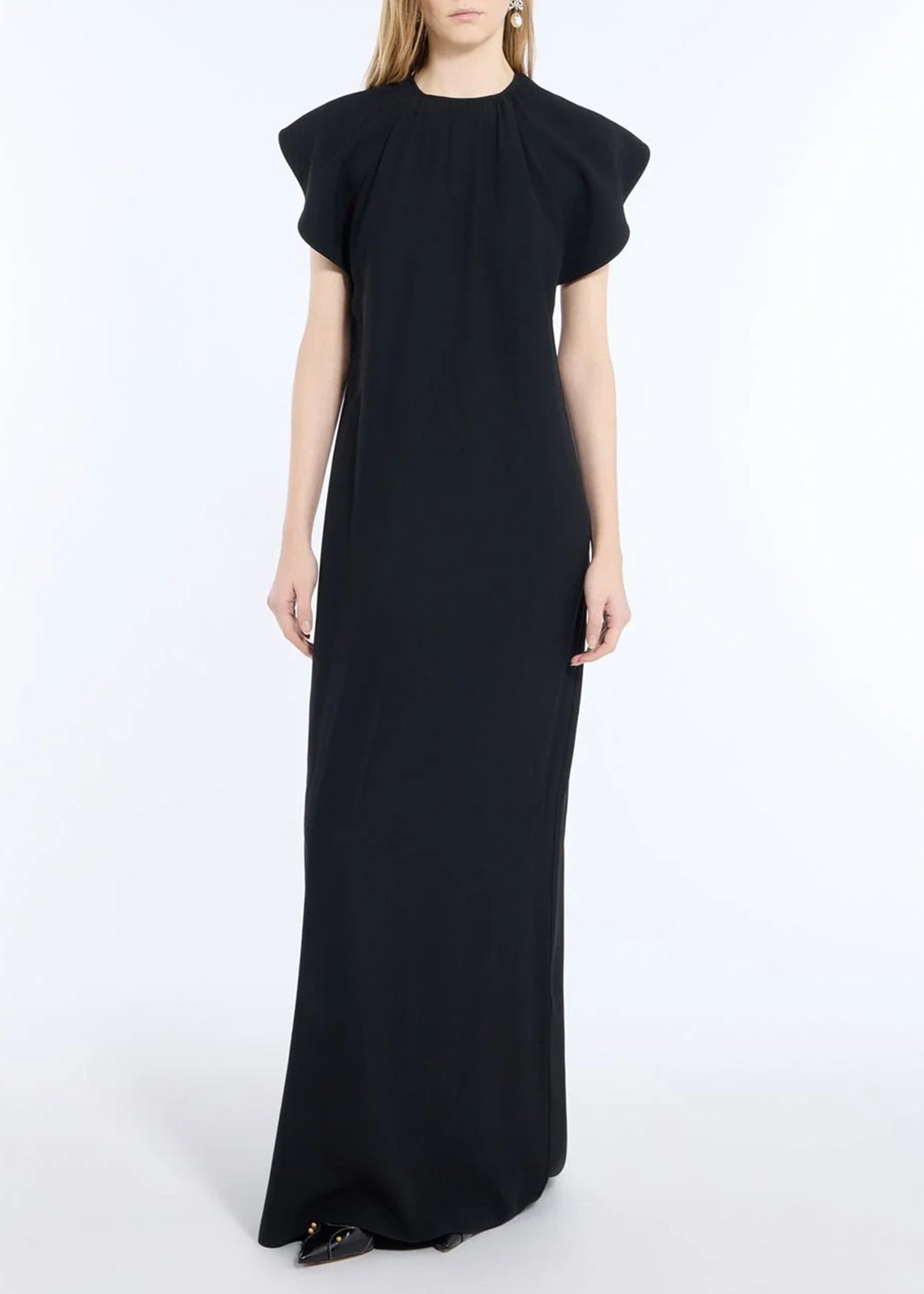 NO.21-Long-crew-neck-dress-black