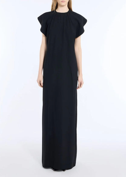 NO.21-Long-crew-neck-dress-black