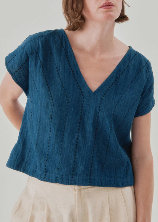 Nymane-easy-tee-indigo-cotton