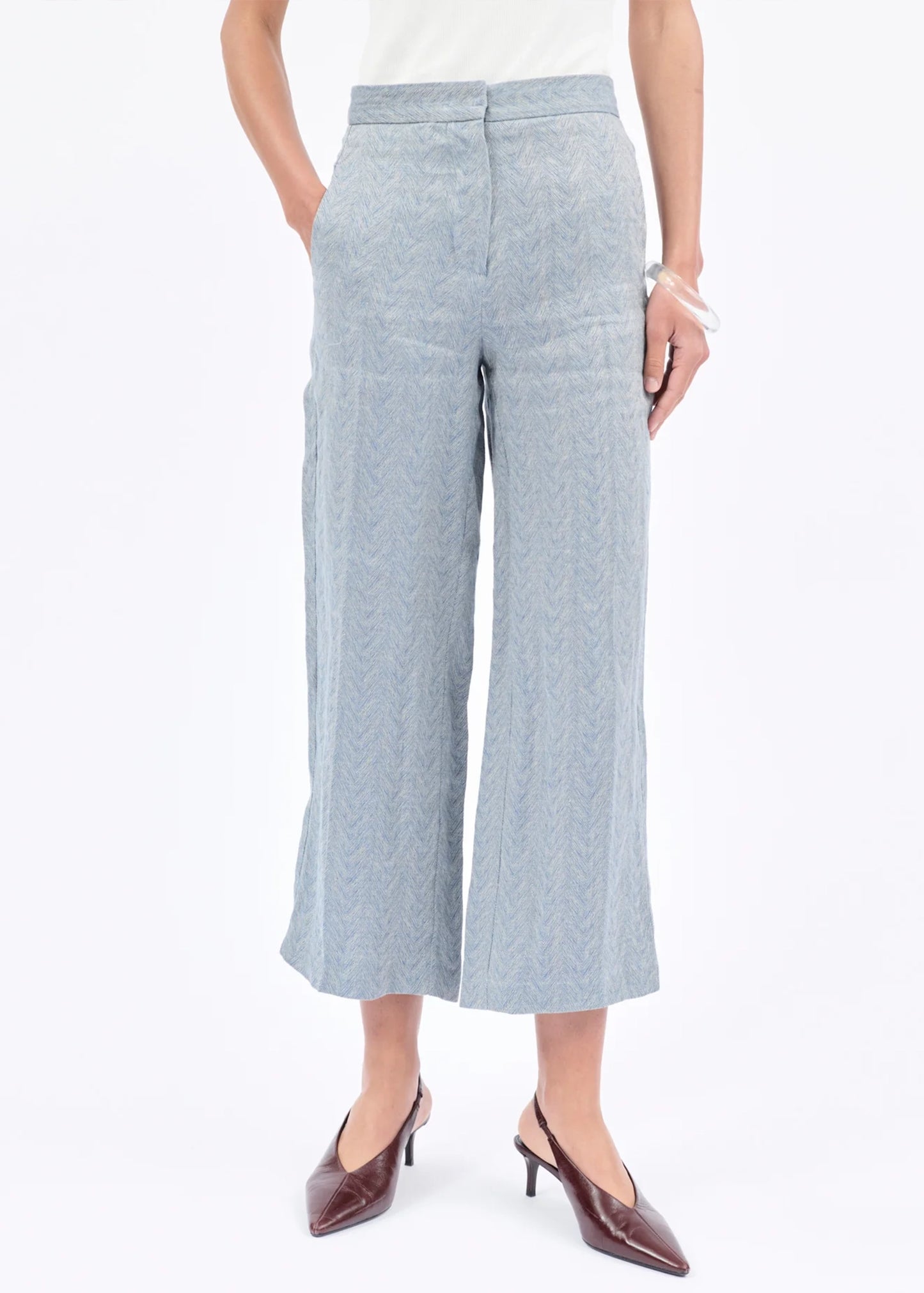 Odeeh-FANCY-HERRINGBONE-Hose-Foggy-Blue