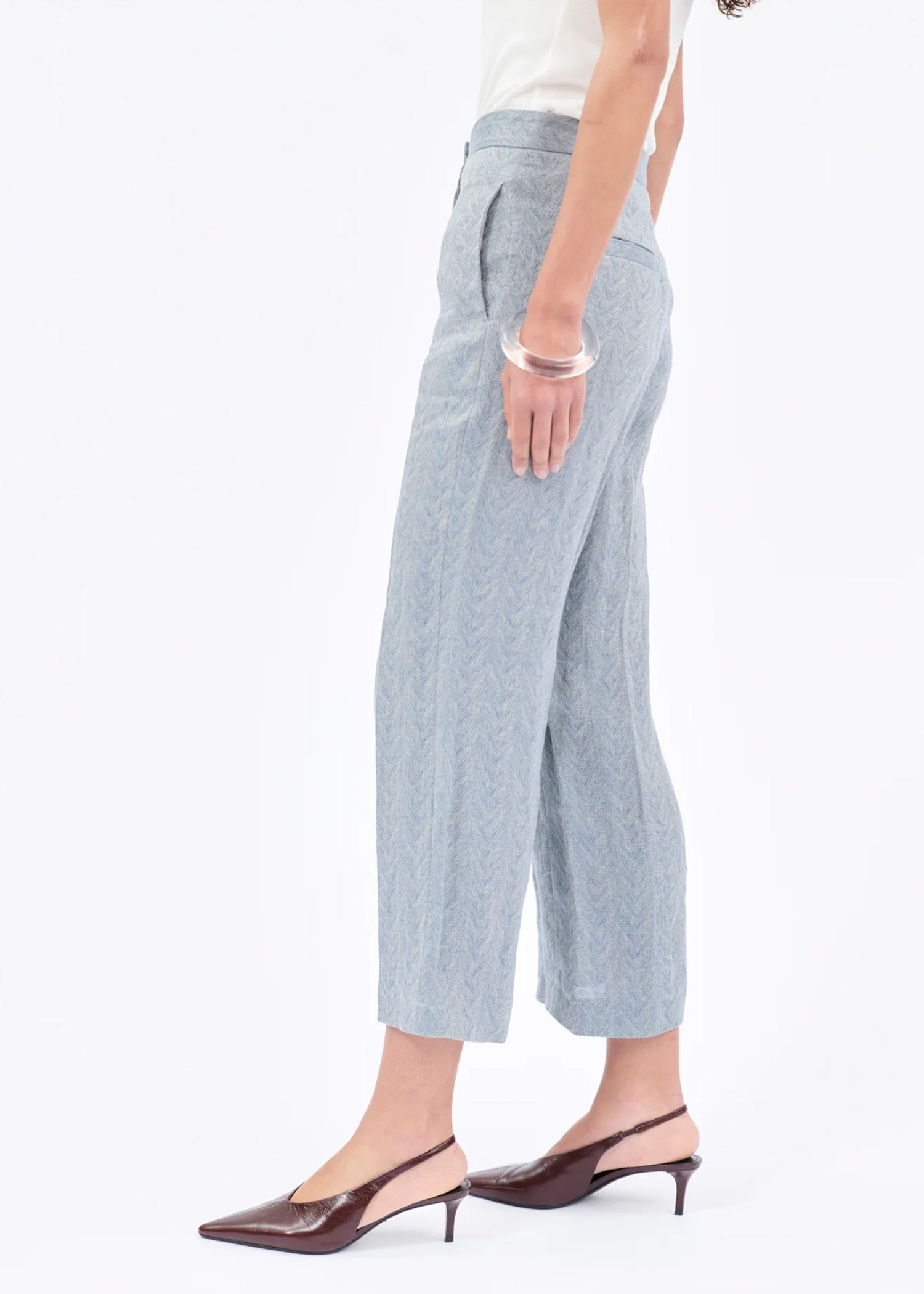 Odeeh-FANCY-HERRINGBONE-Hose-Foggy-Blue