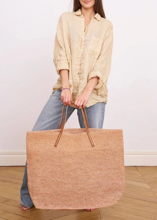 SANS-ARCIDET-PARIS-BEBY-MONSTER-Maxi-raffia-tote-bag