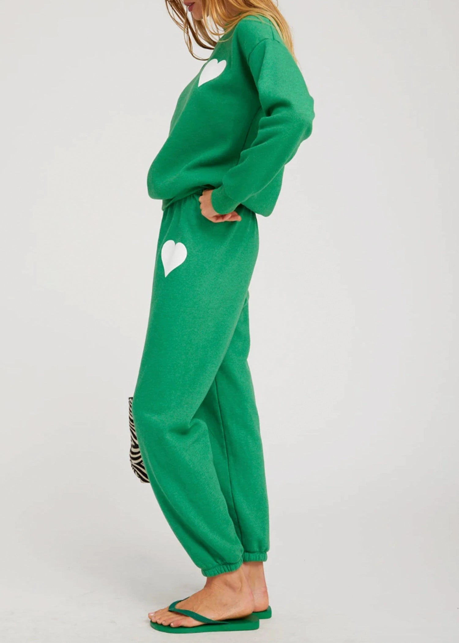 SPRWMN-Heart-Sweatpants-Kelly-Green