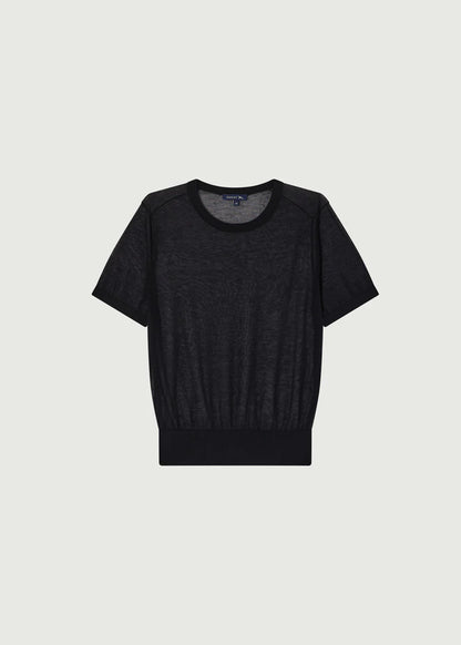 Soeur-Dua-short-sleeved-sheer-cotton-pullover
