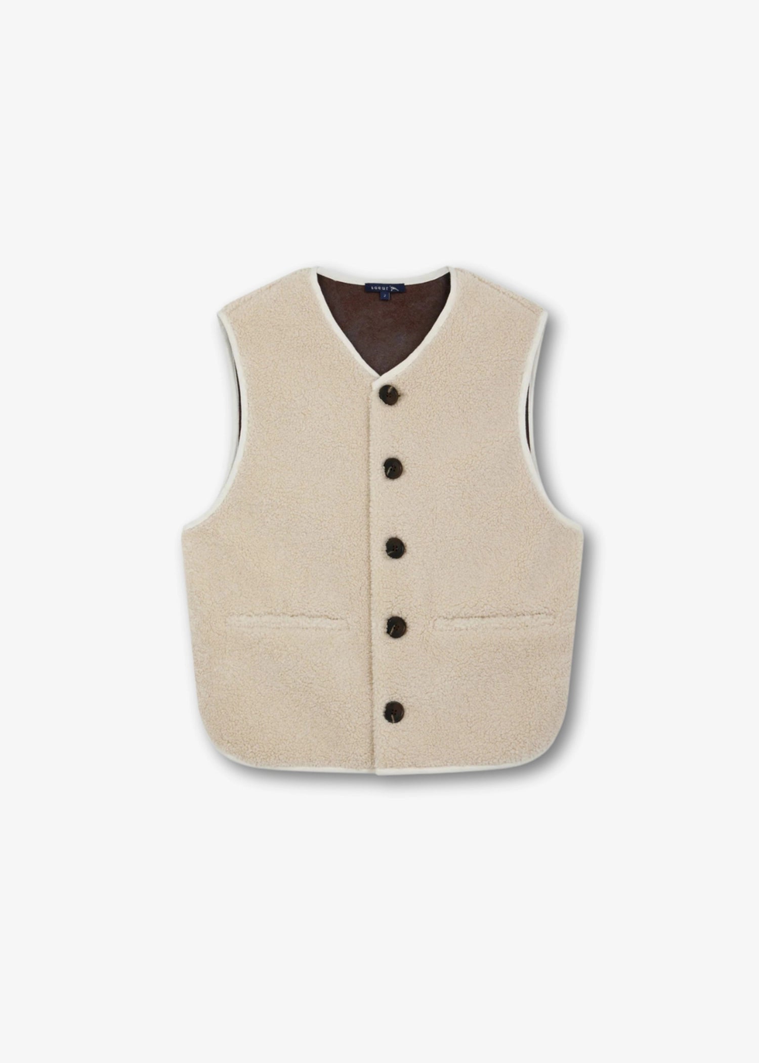 Soeur-Fusil-Jacket-Sleeveless-faux-fur-cardigan