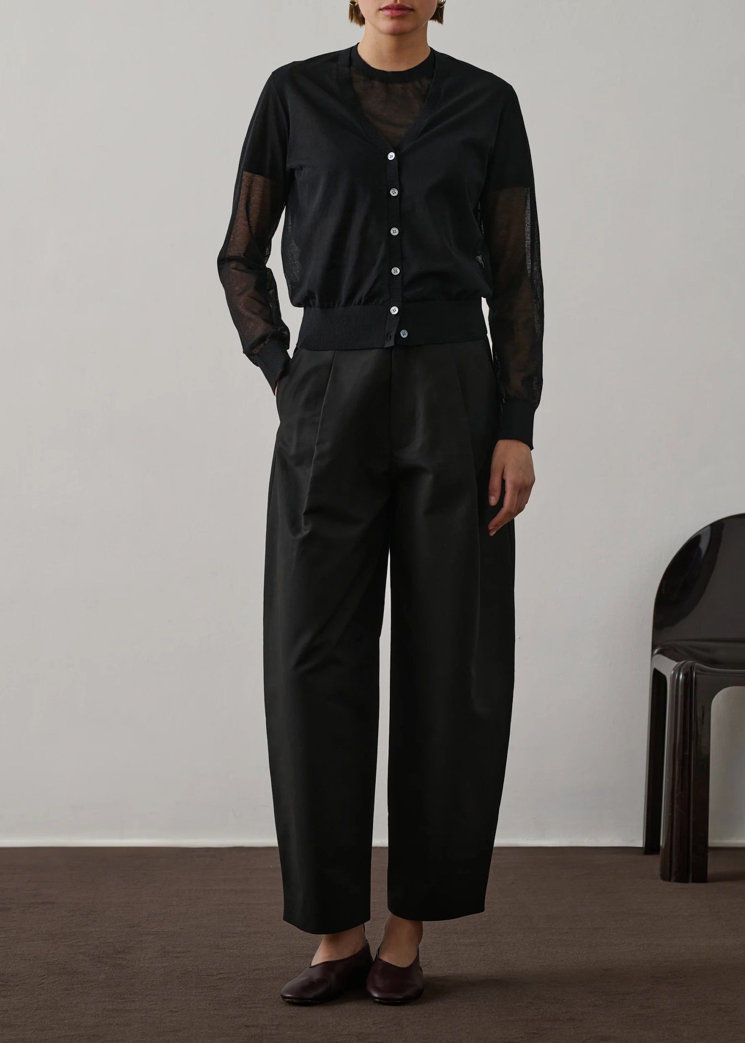 Soeur-etretat-cardigan-cotton-black